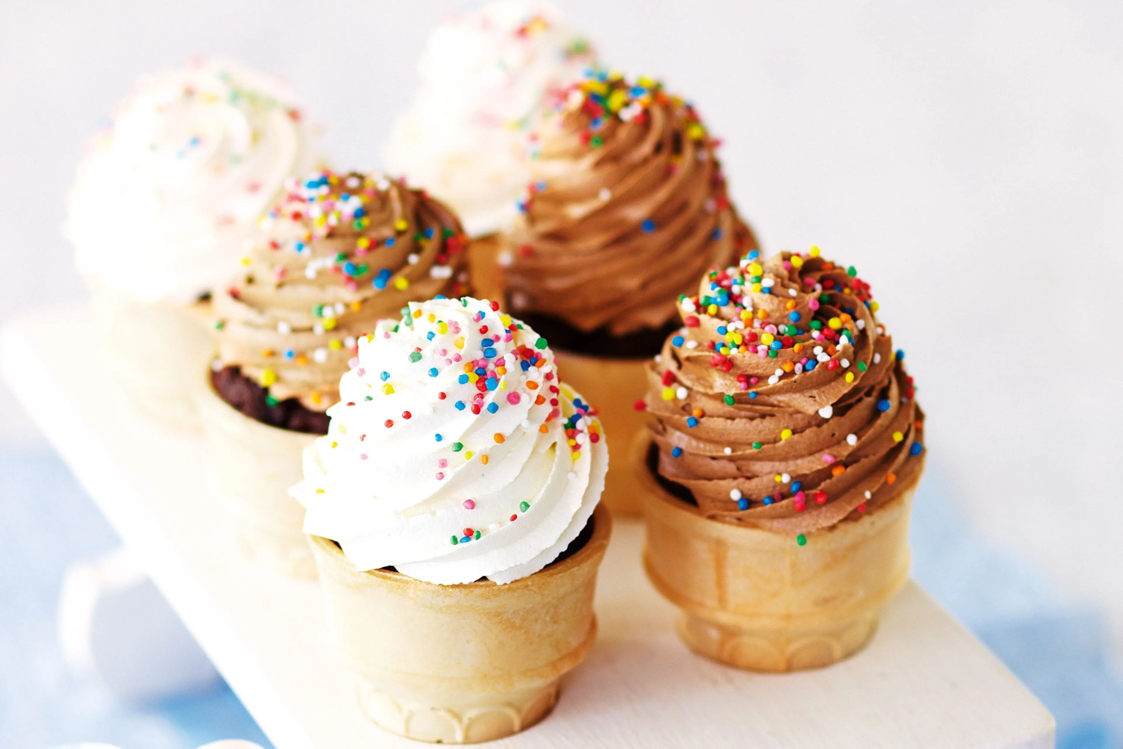 Ice-cream cone cupcakes
