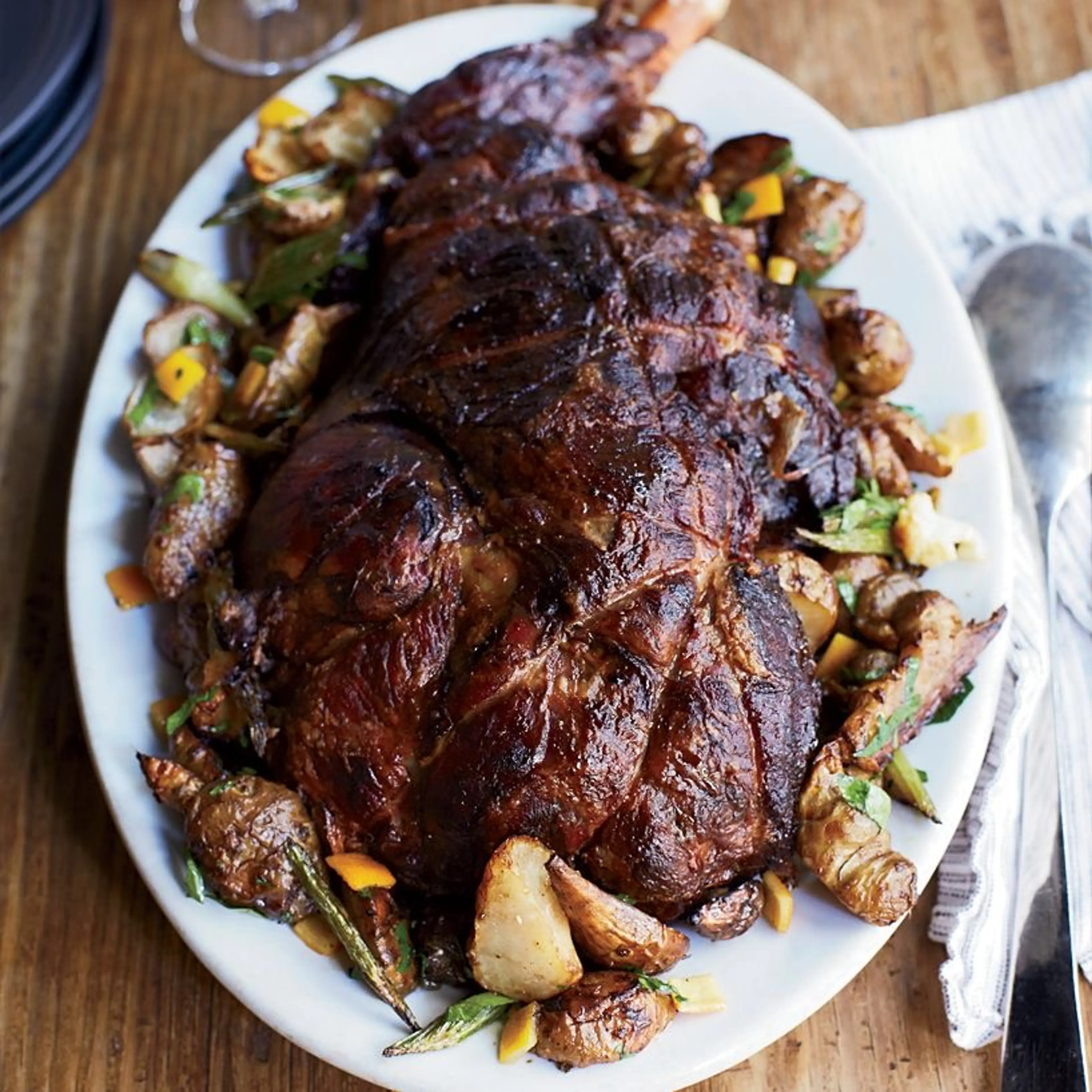 Braised Lamb with Herb-Scented Jus