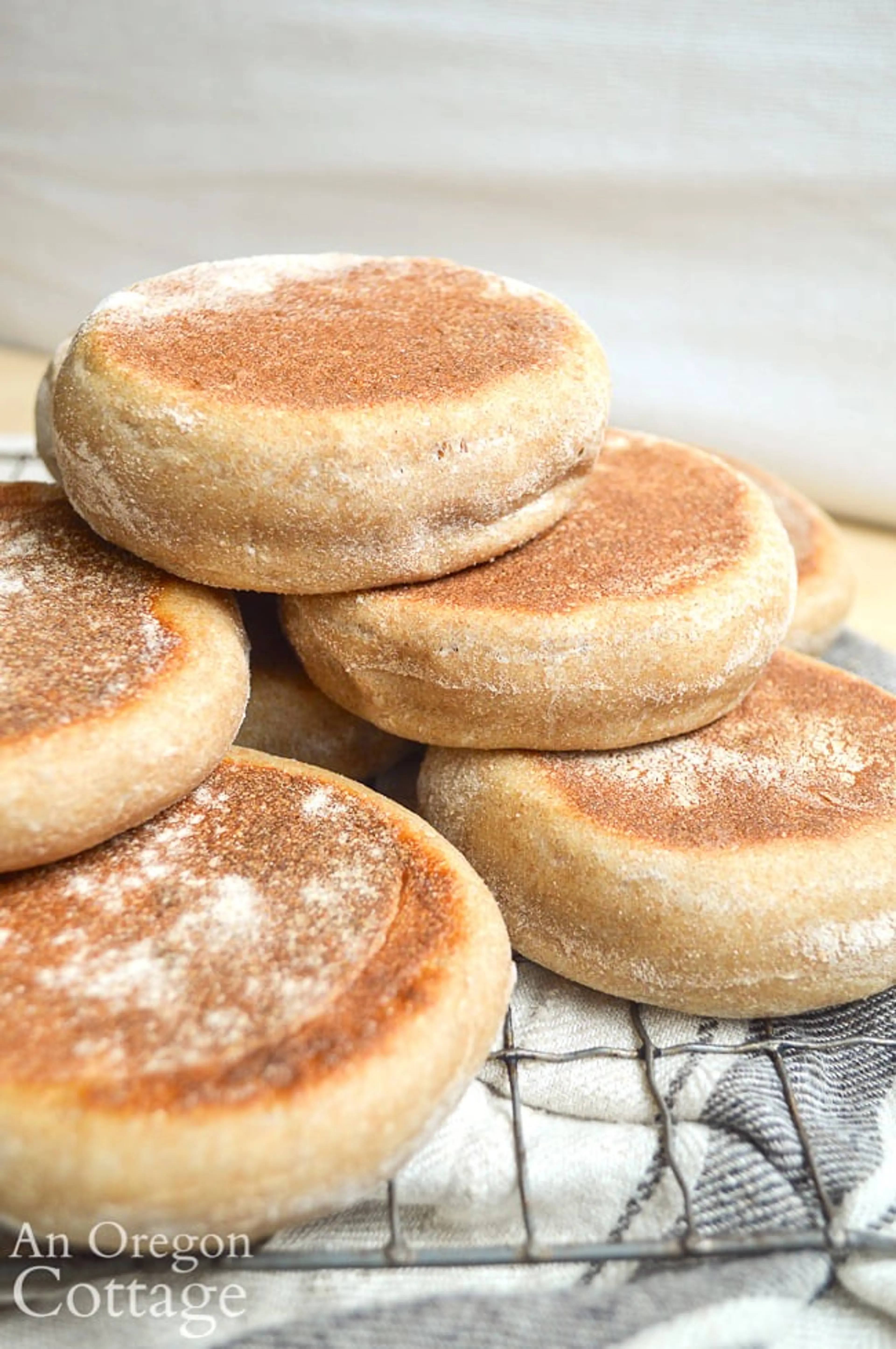 Easy Whole Wheat Sourdough English Muffins Recipe