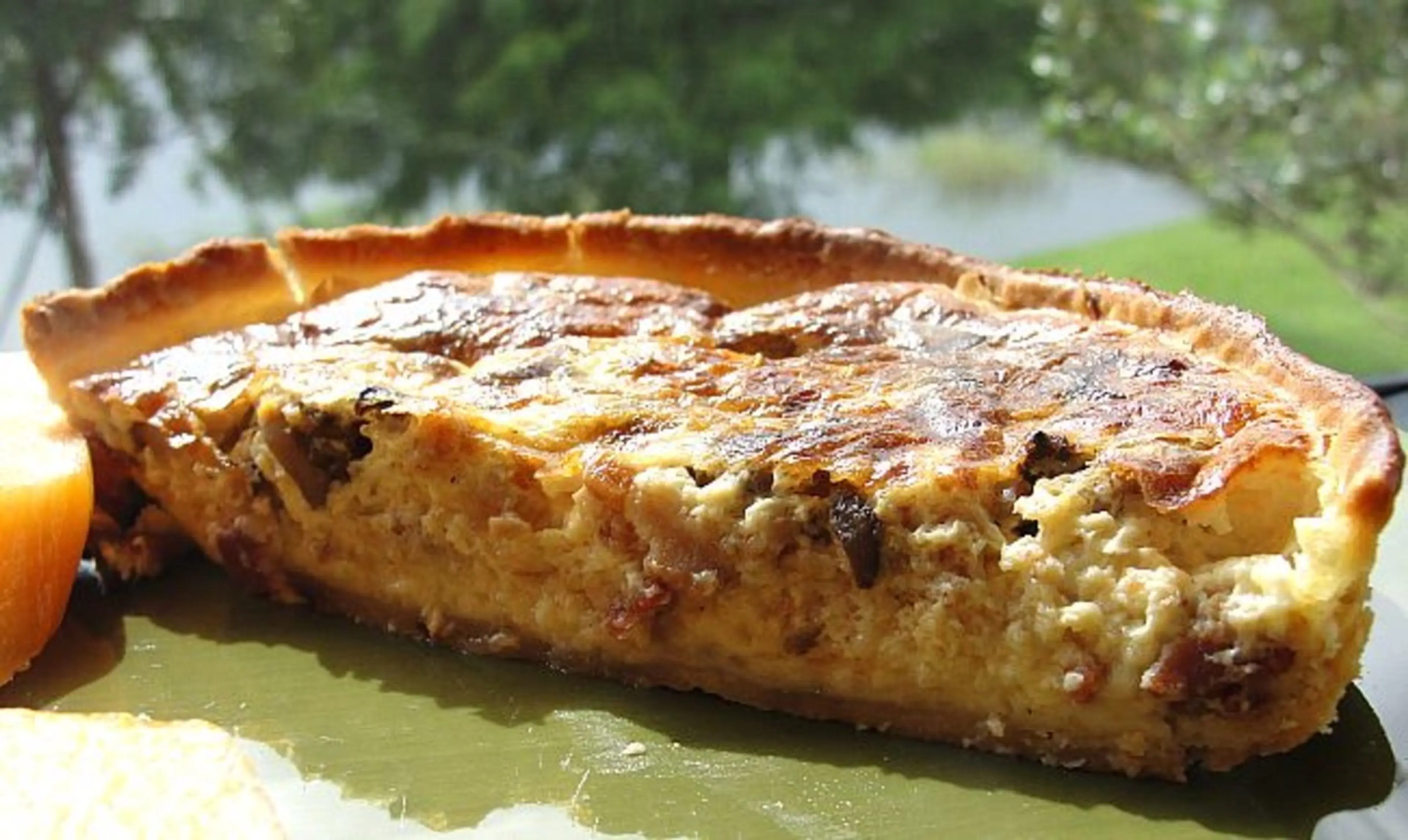 Moosewood Swiss Cheese and Mushroom Quiche