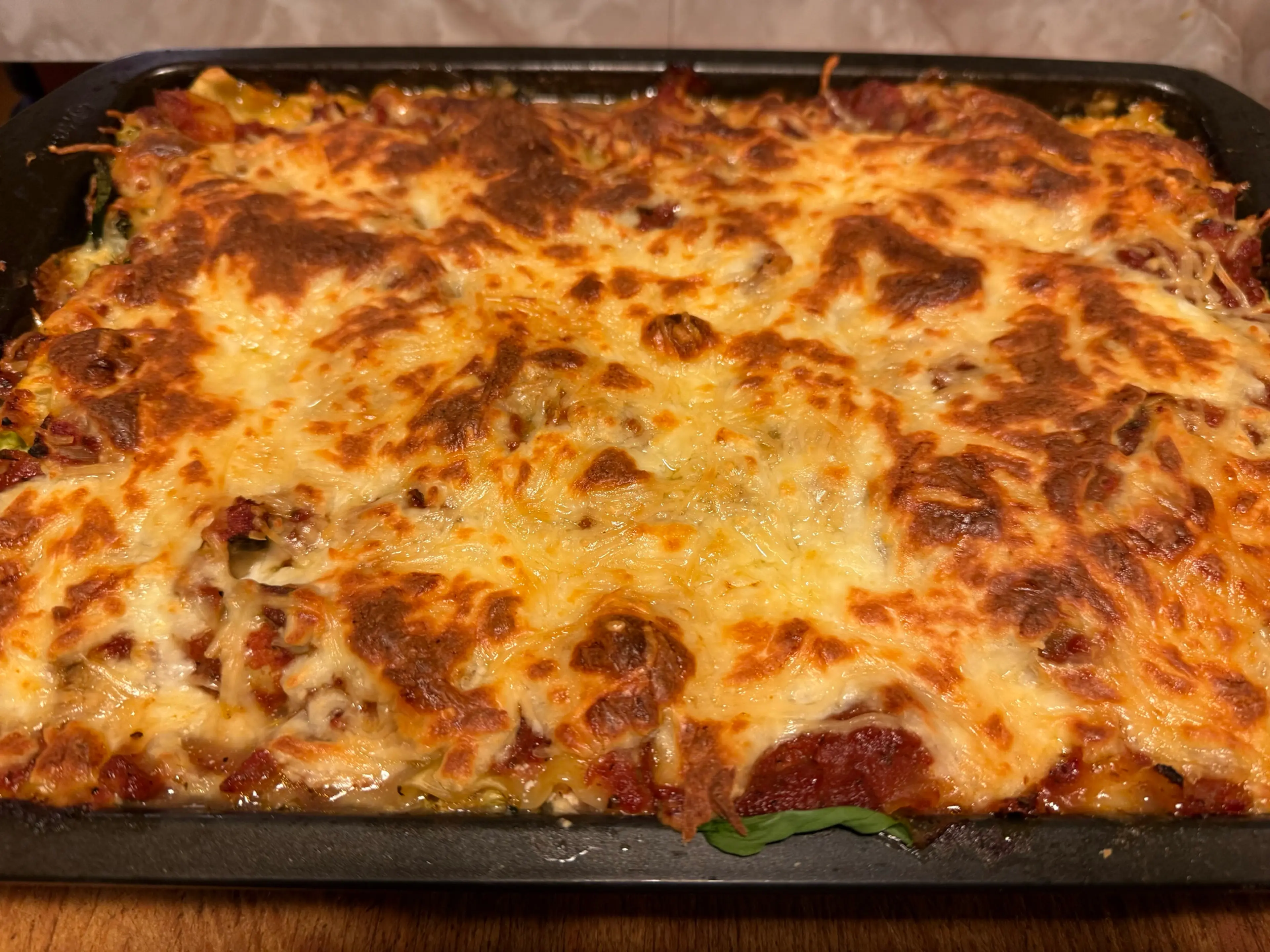 Easy Red Veggie Lasagna