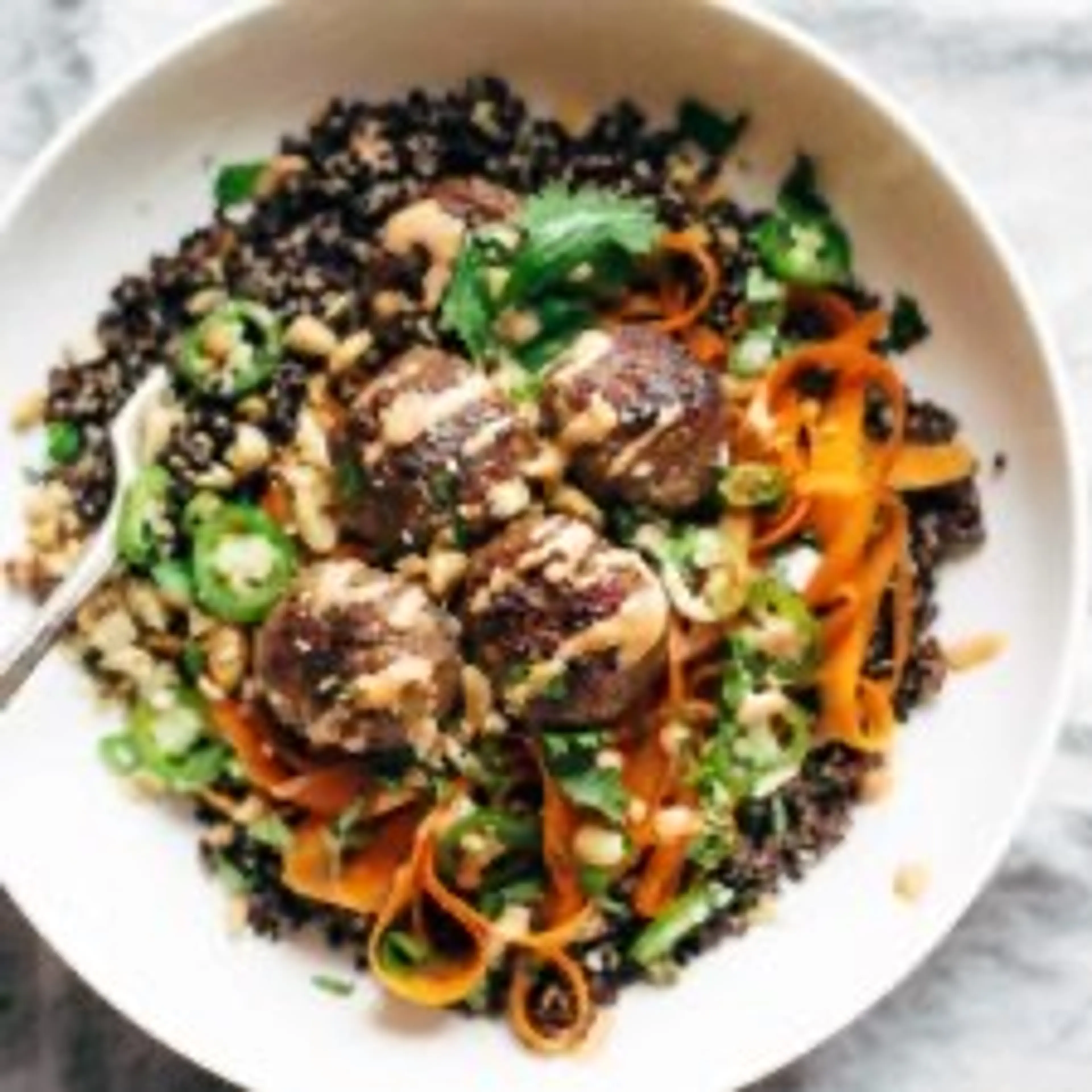 Lemongrass Meatball Bowls