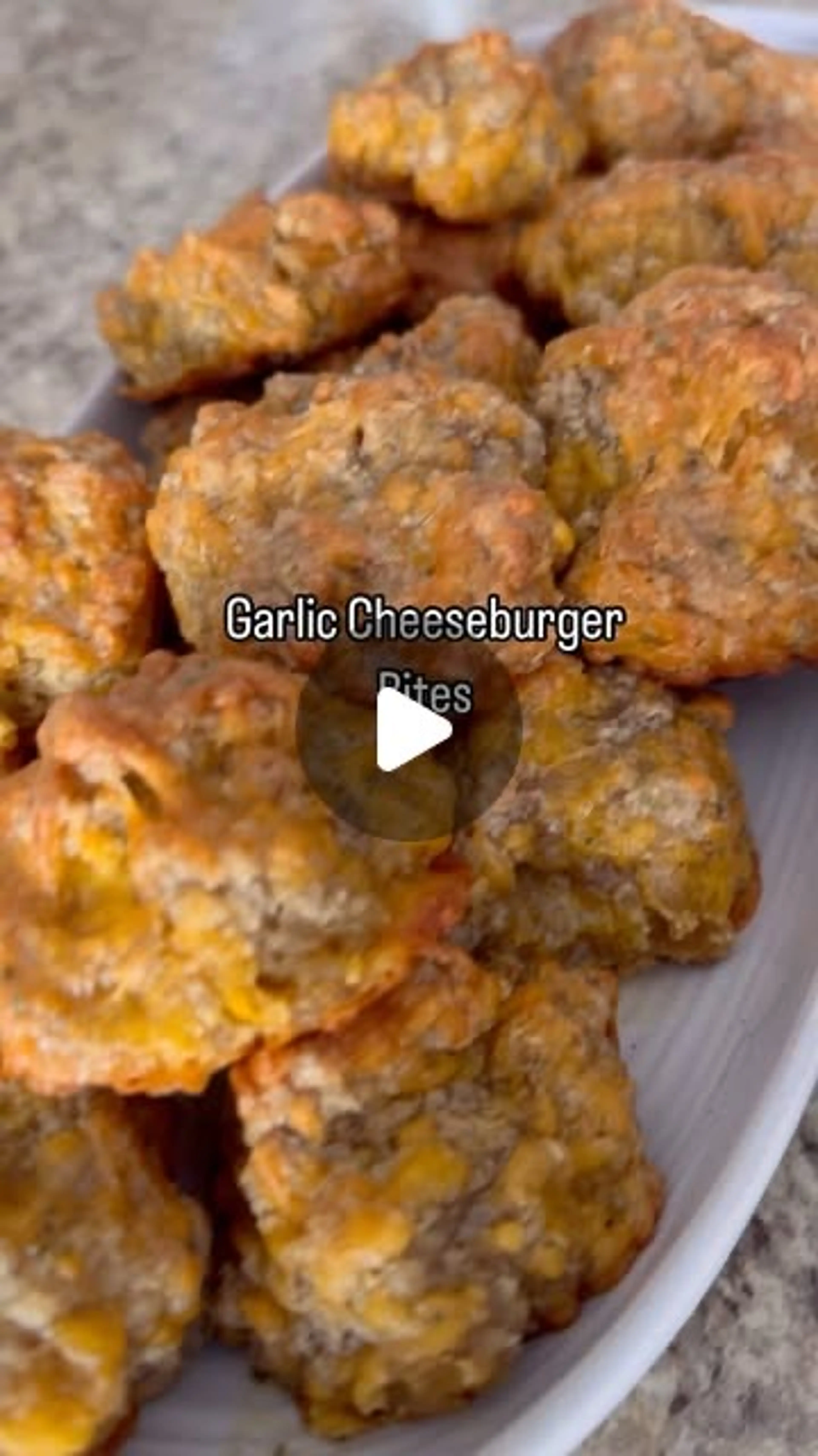 Garlic Cheeseburger Bites