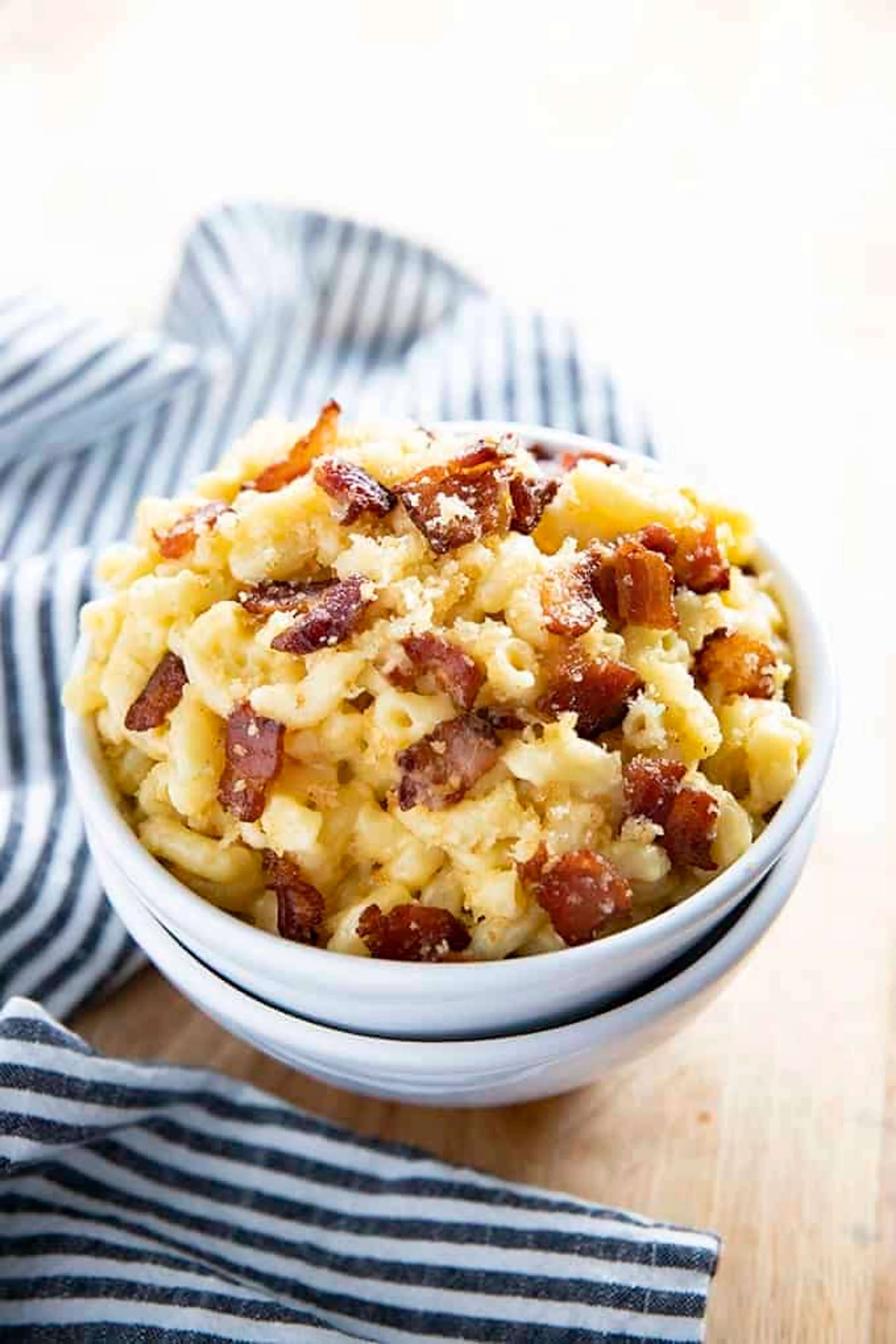 Macaroni and Cheese with Bacon Gratin