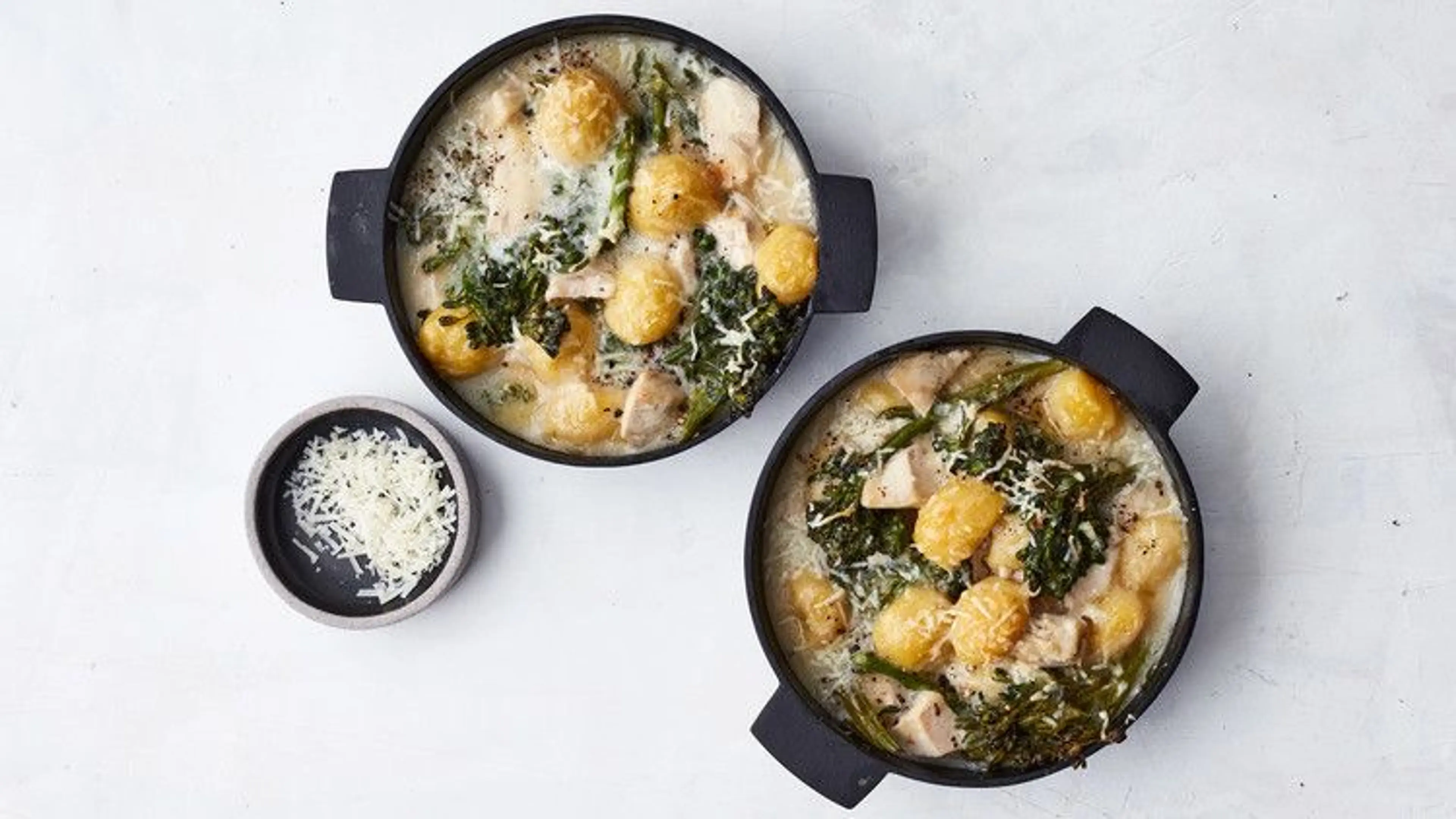 Chicken-and-Gnocchi Bake with Broccolini