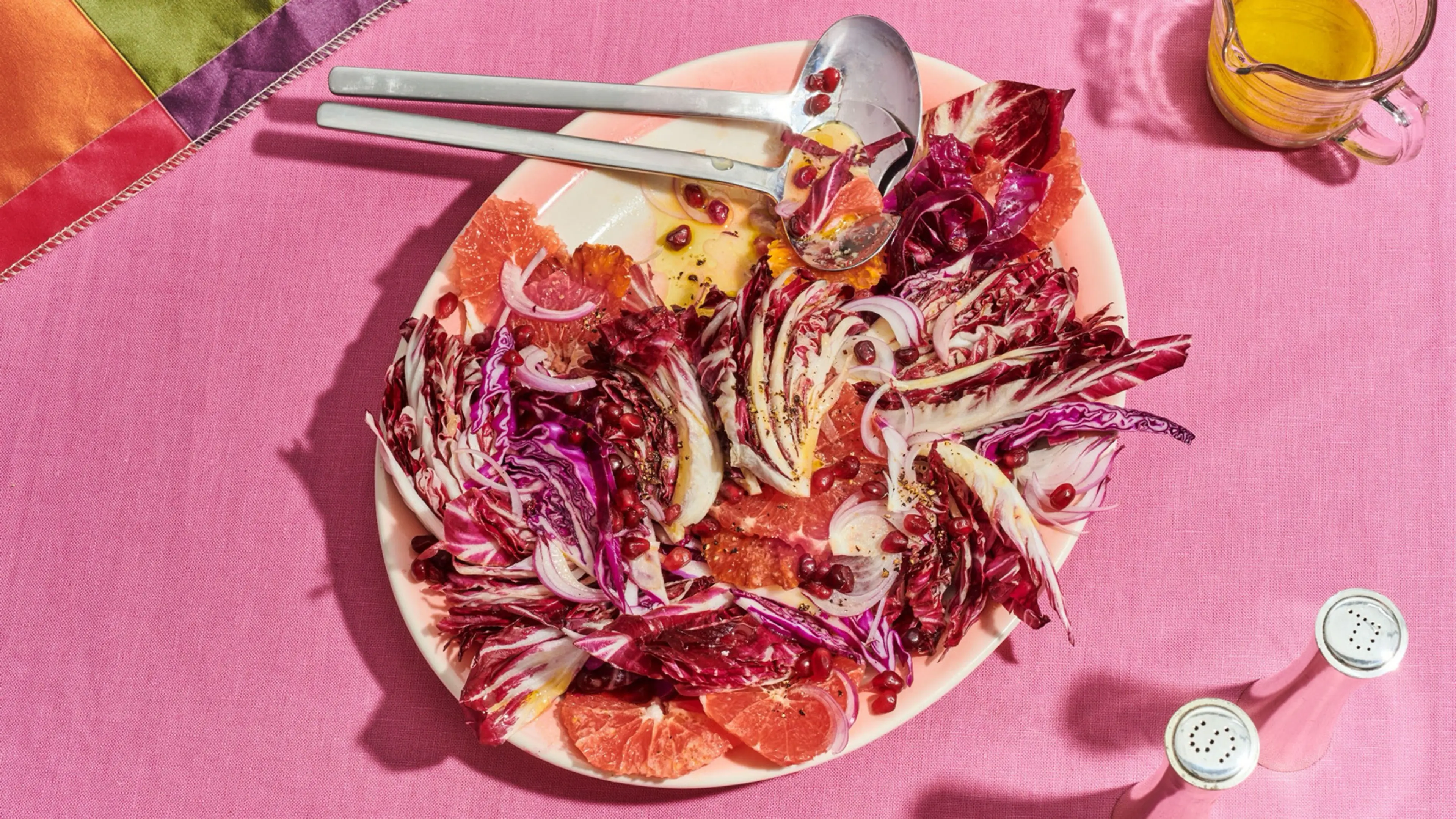 Festive Red Cabbage and Radicchio Salad