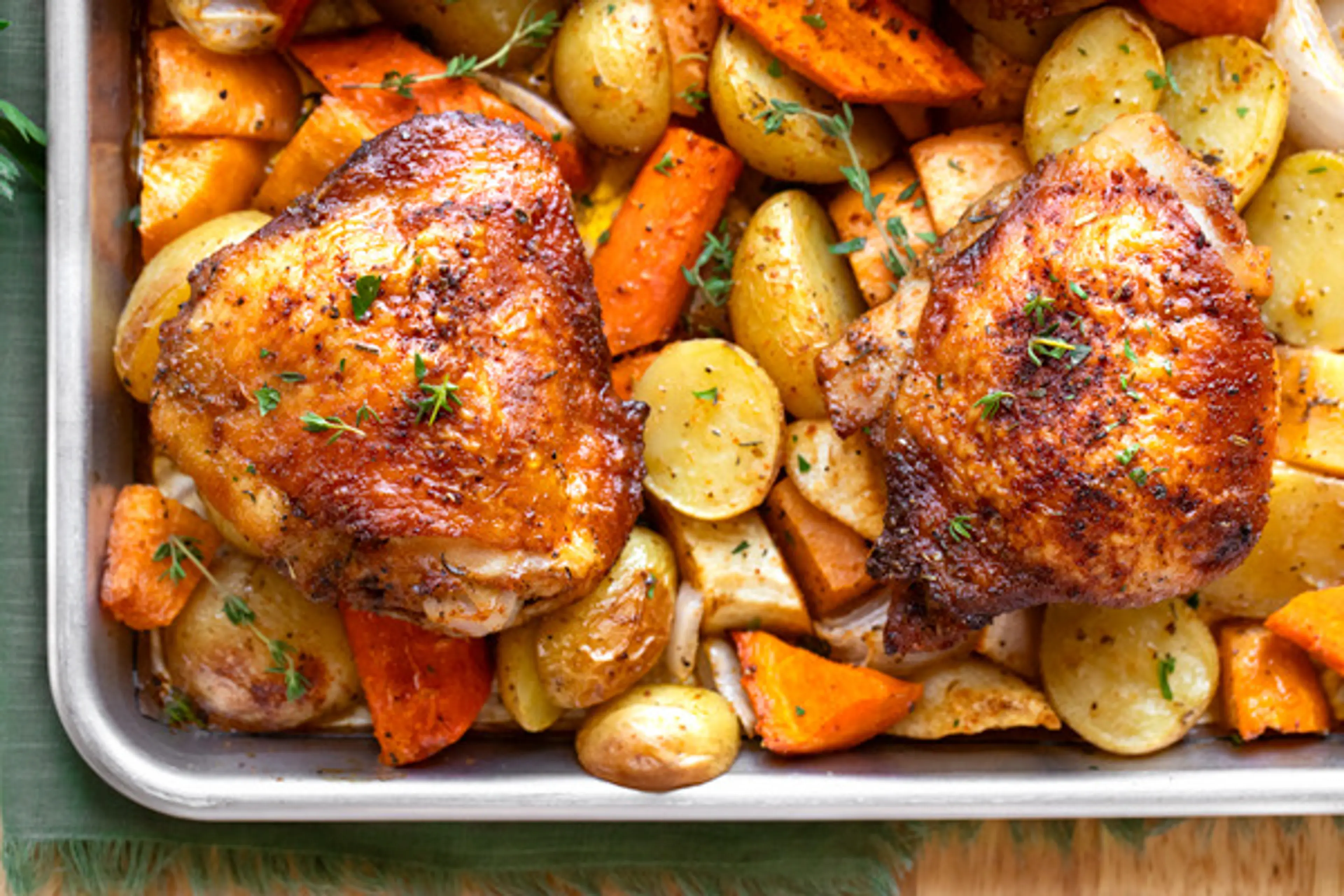 Sheet Pan Chicken Thighs