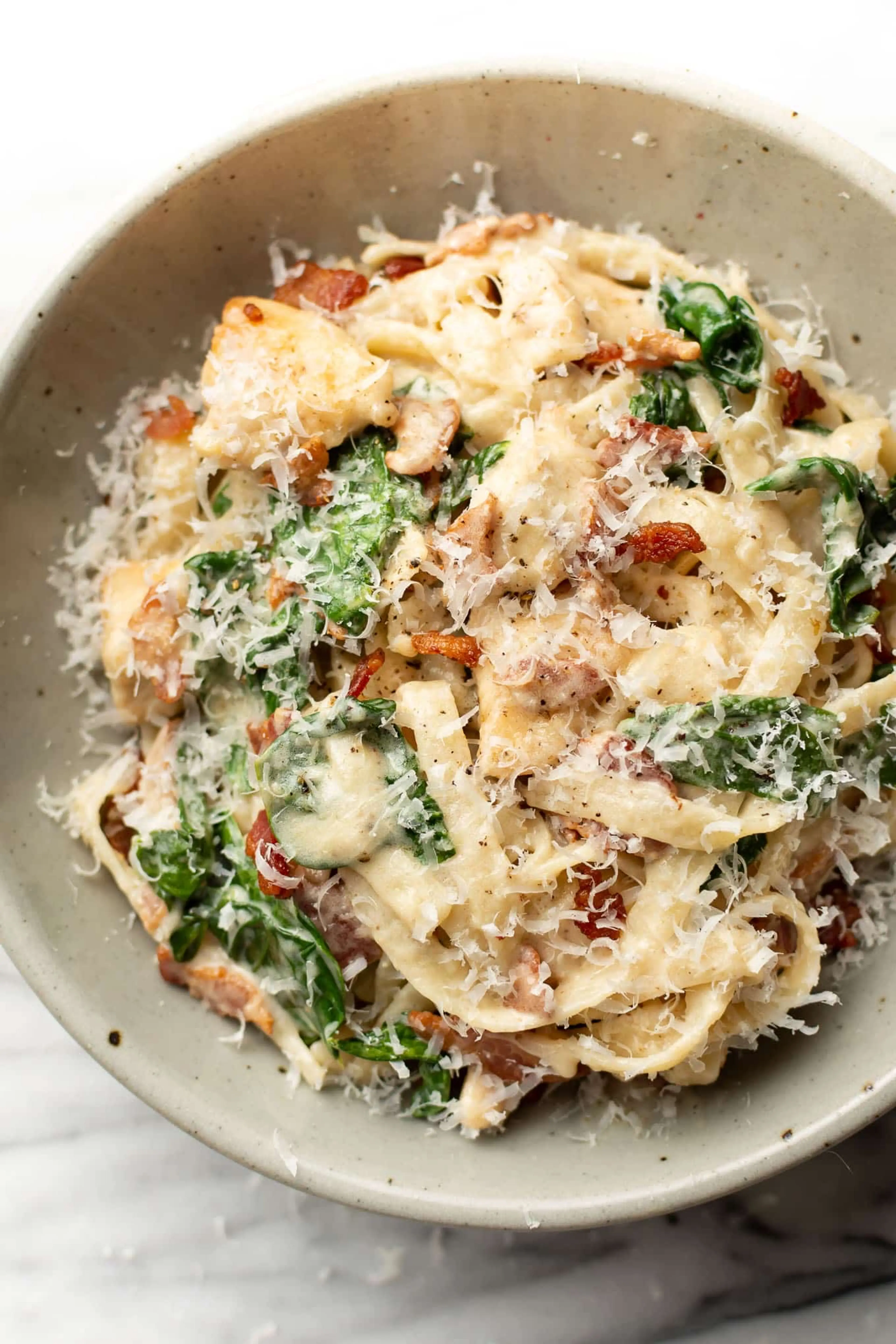 Chicken Bacon Spinach Pasta