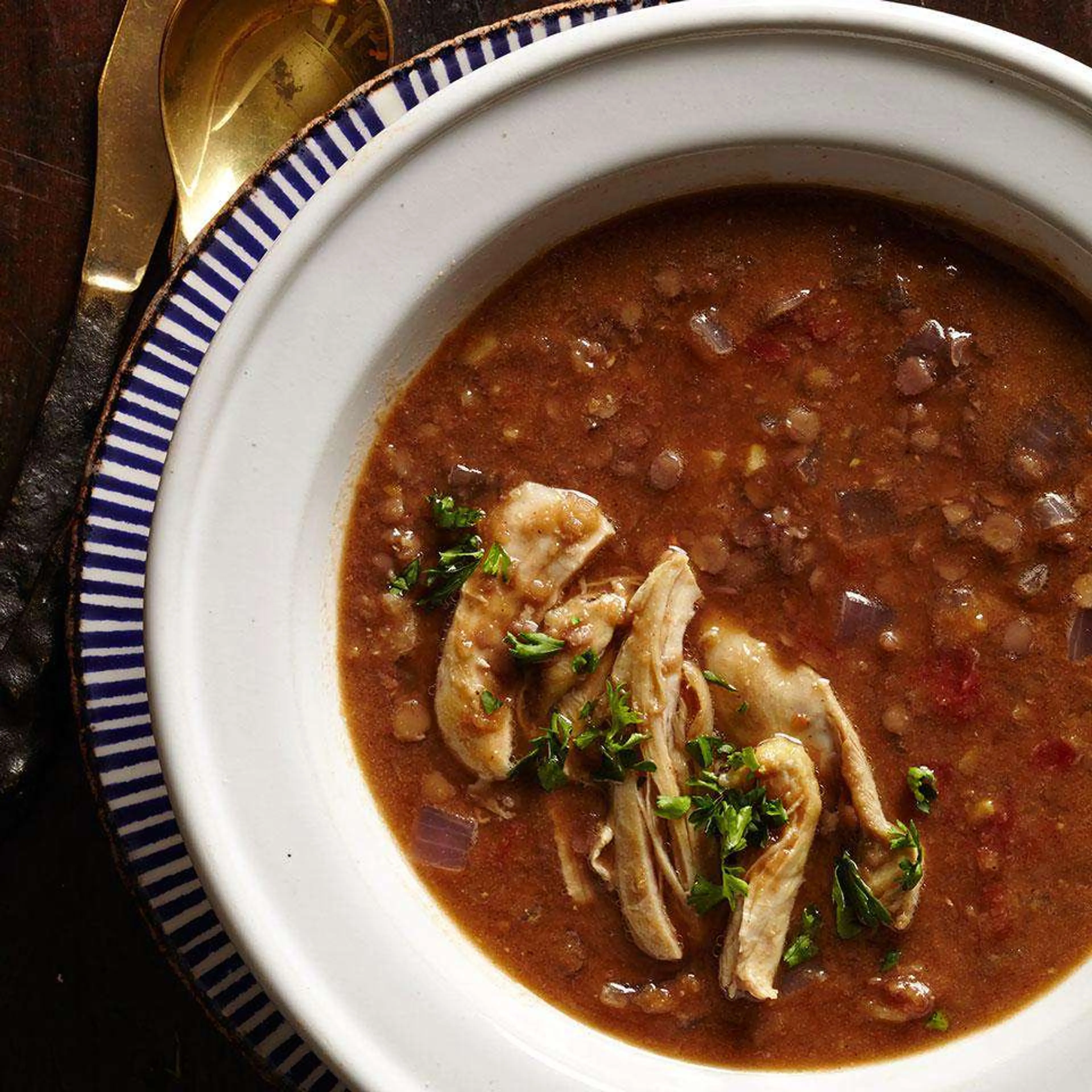 Berbere-Spiced Chicken & Lentil Stew