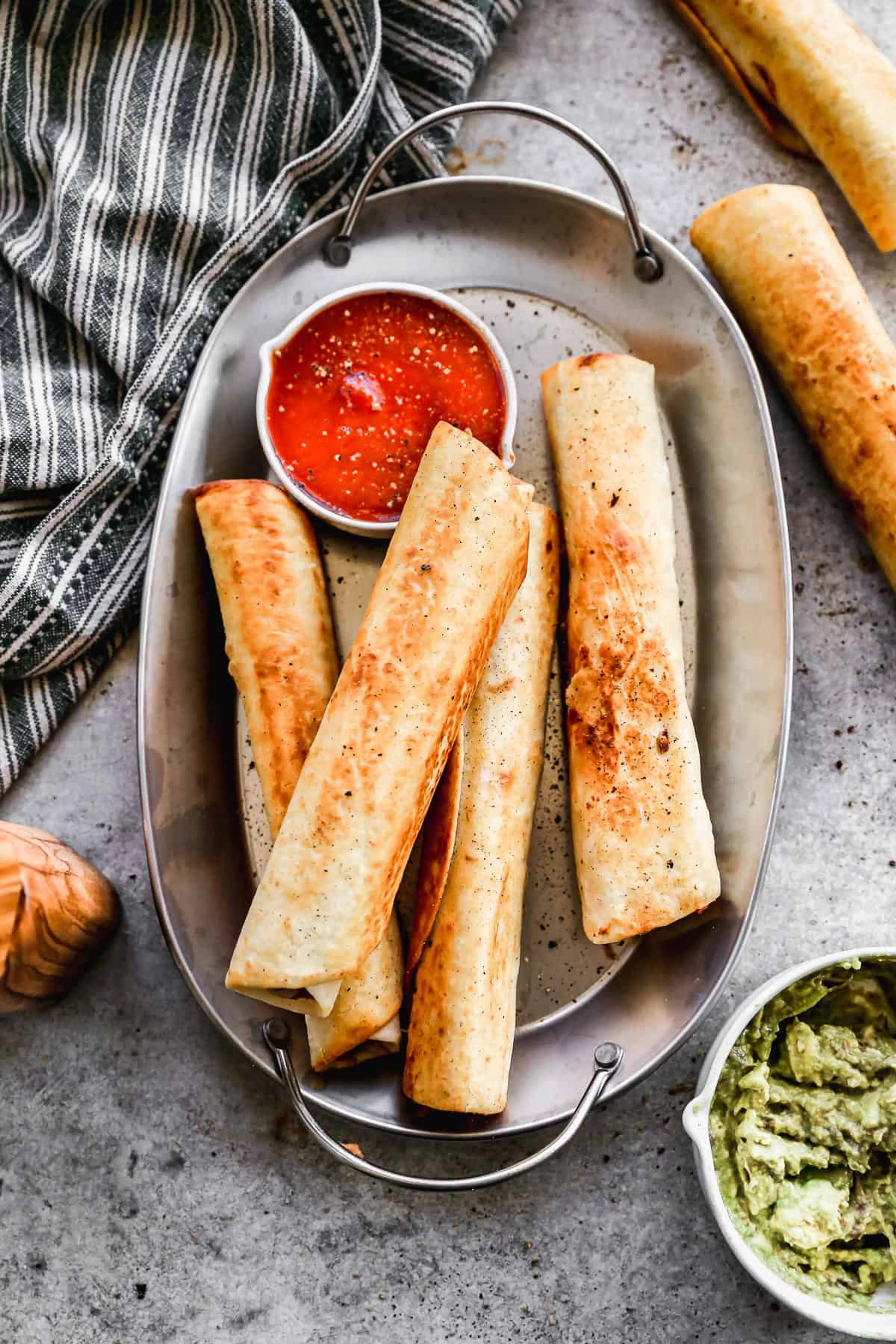 Crispy Bean and Cheese Burritos