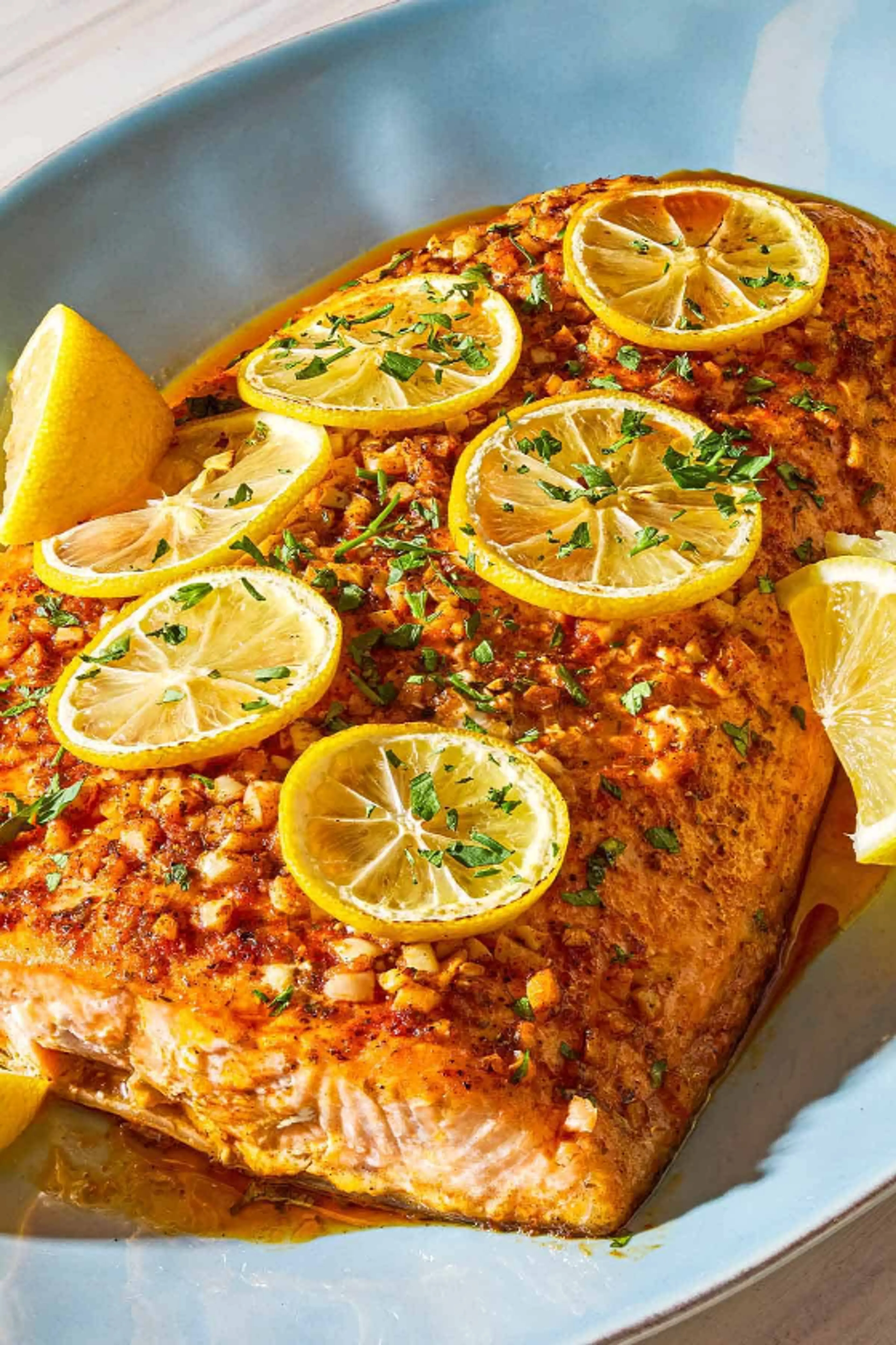 Baked Lemon Garlic Salmon