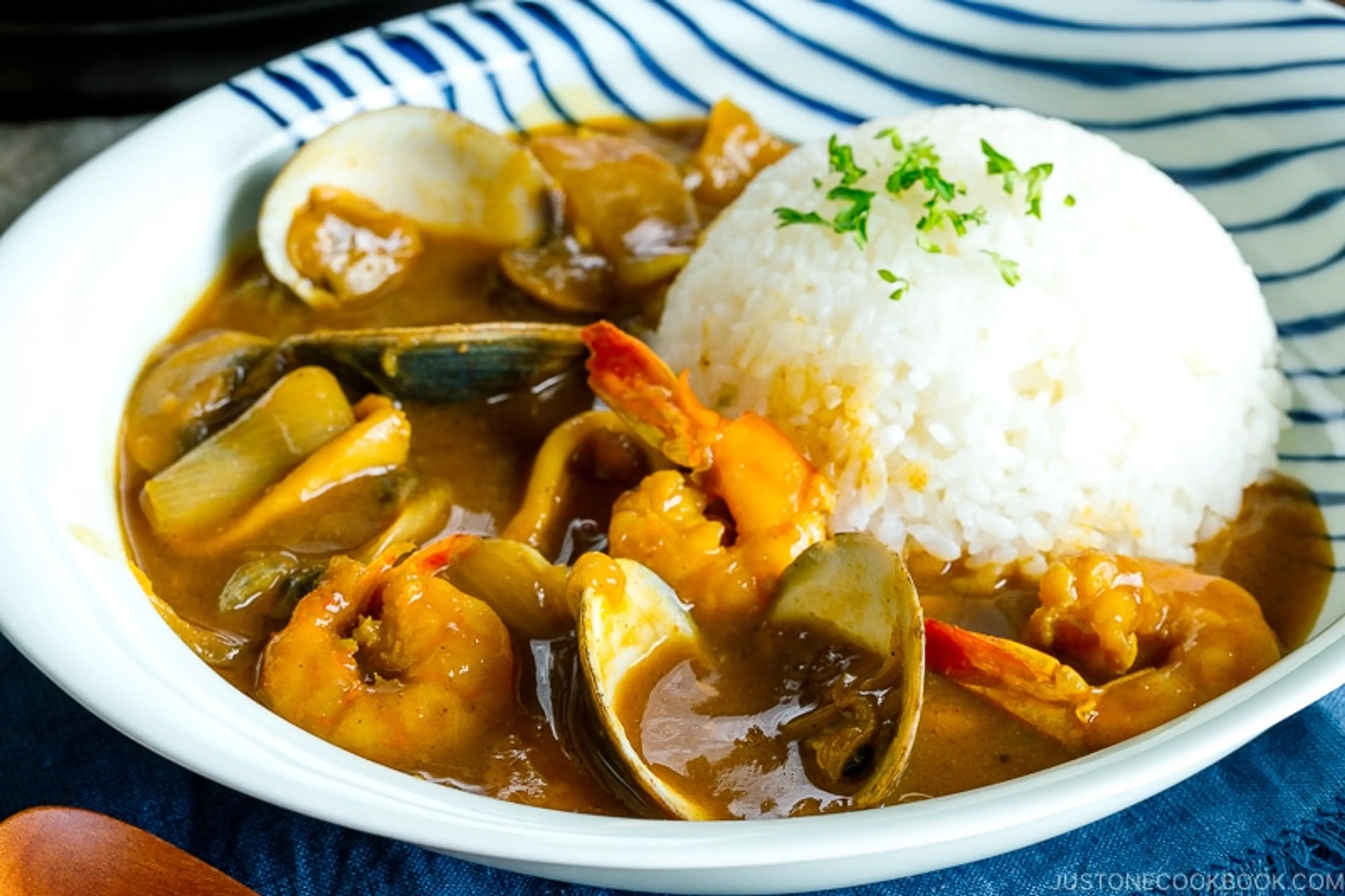 Pressure Cooker Japanese Seafood Curry