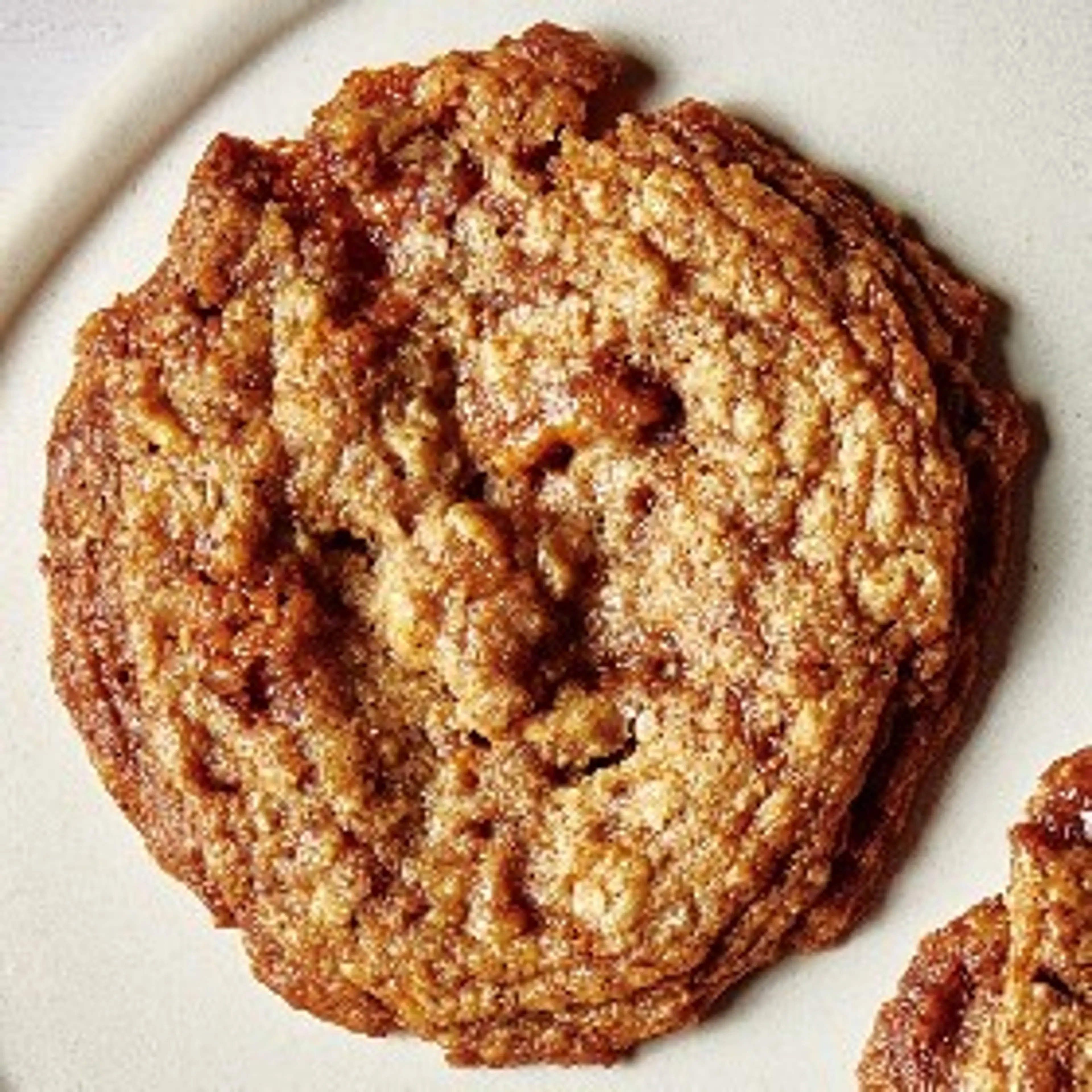 Oat and Pecan Brittle Cookies