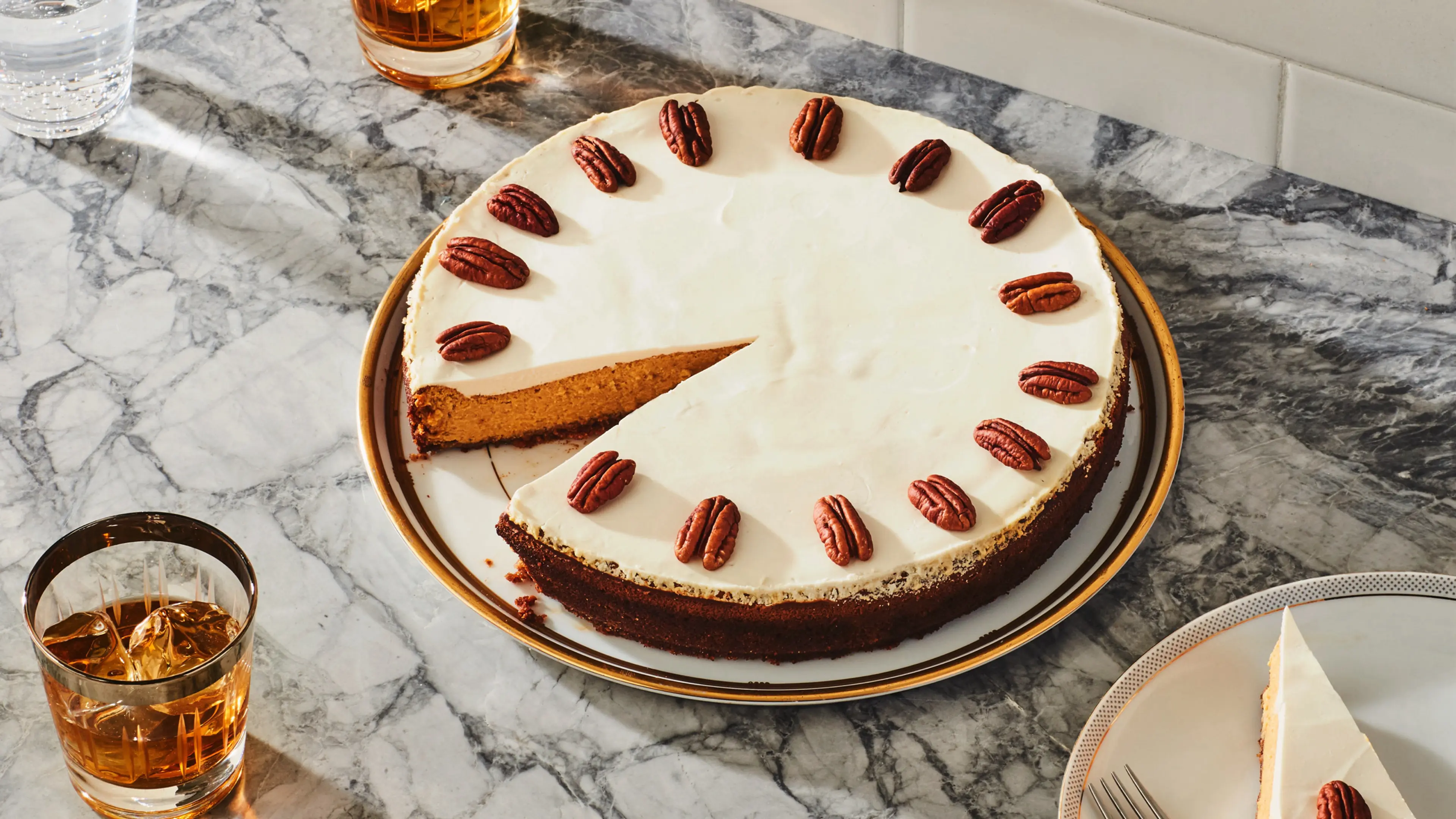 Bourbon Pumpkin Cheesecake