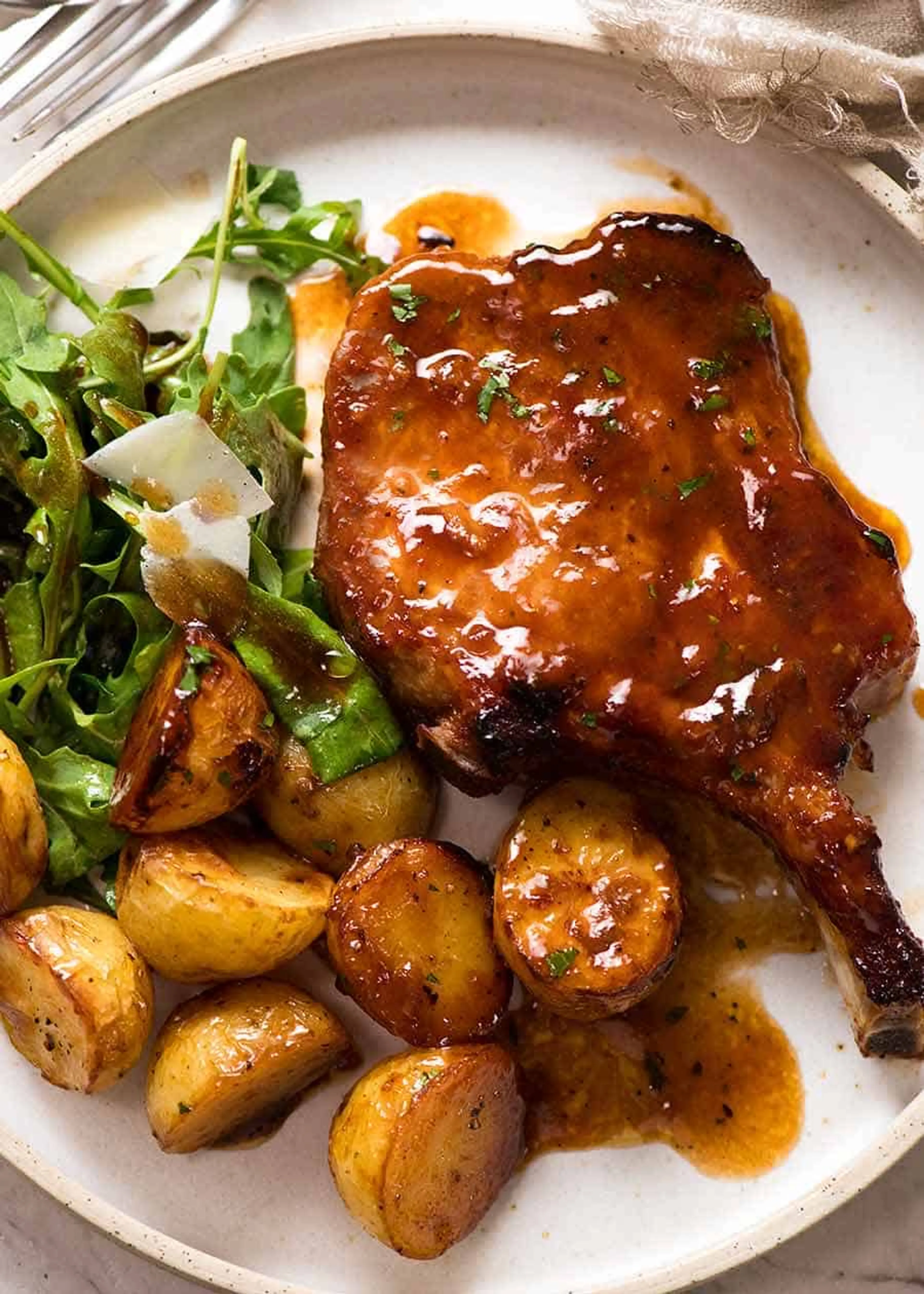 Oven Baked Pork Chops with Potatoes