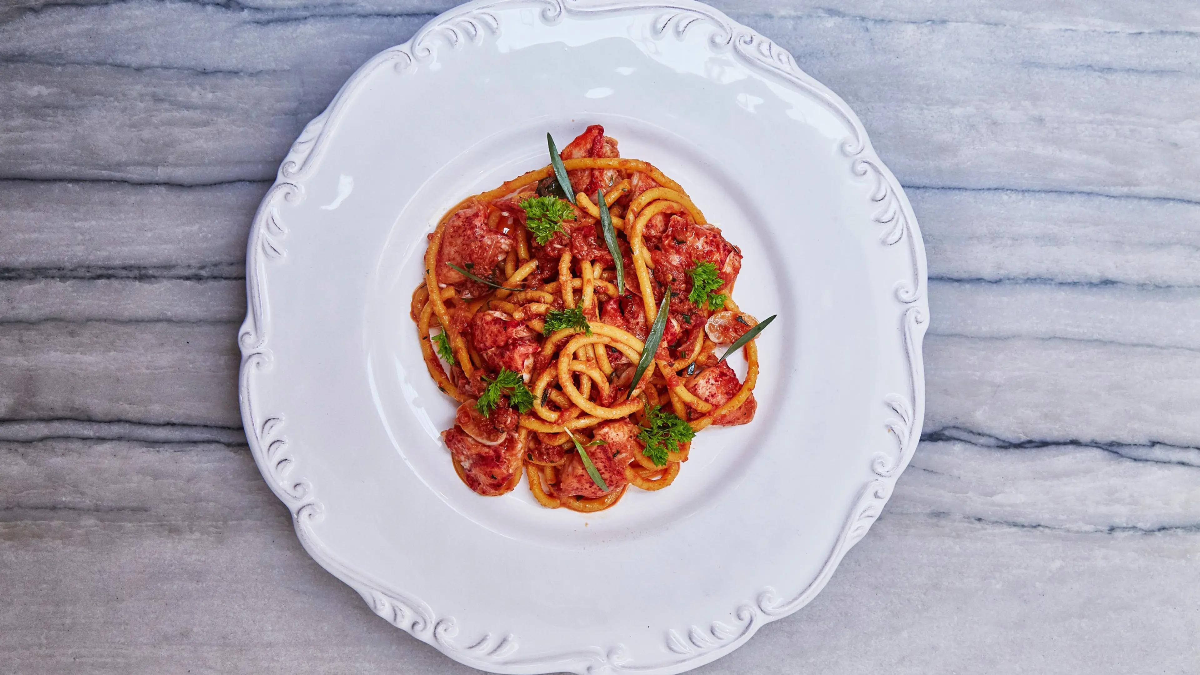 Spaghetti with Lobster Pomodoro