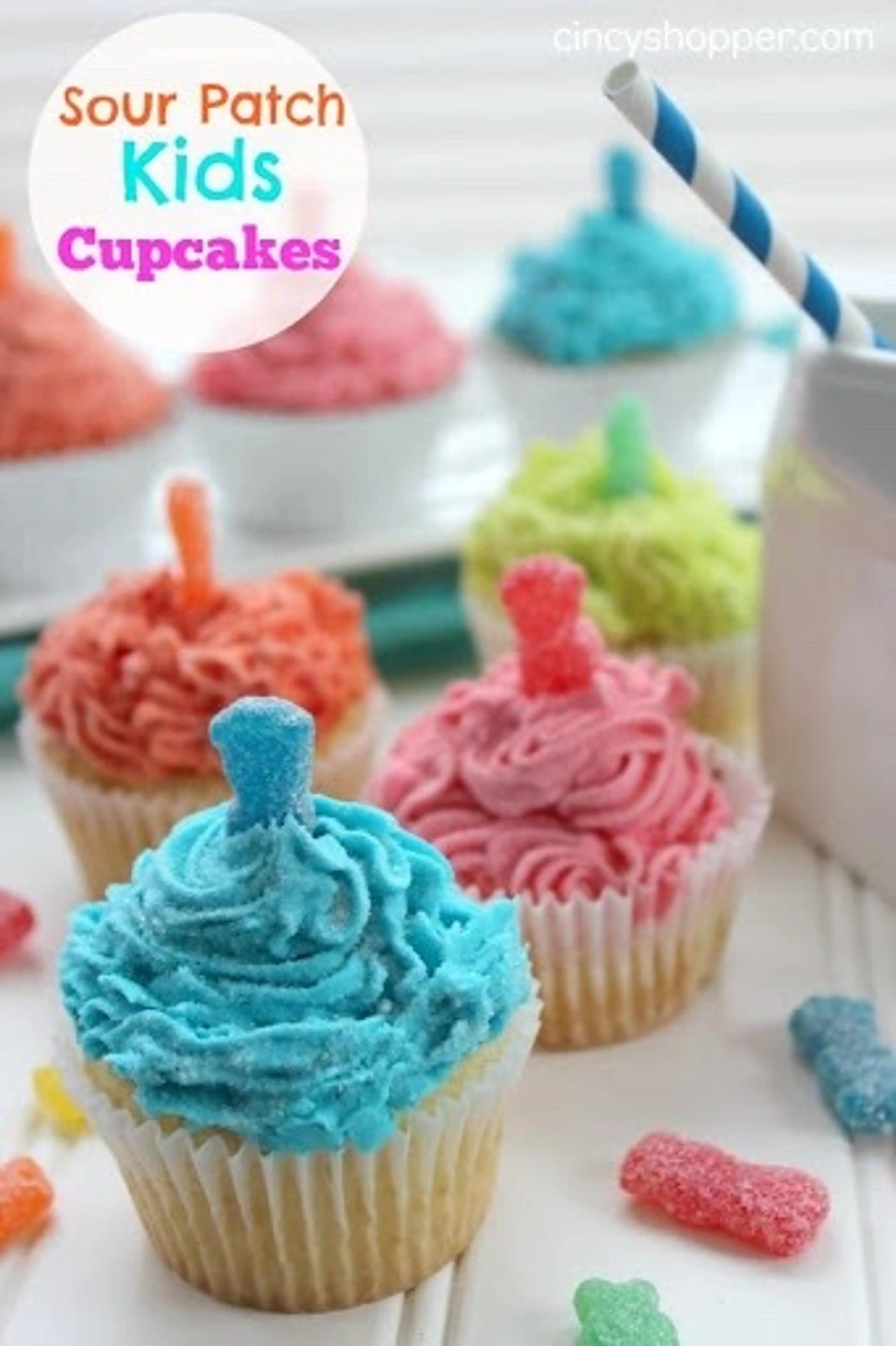 Sour Patch Kids Cupcakes Recipe - CincyShopper