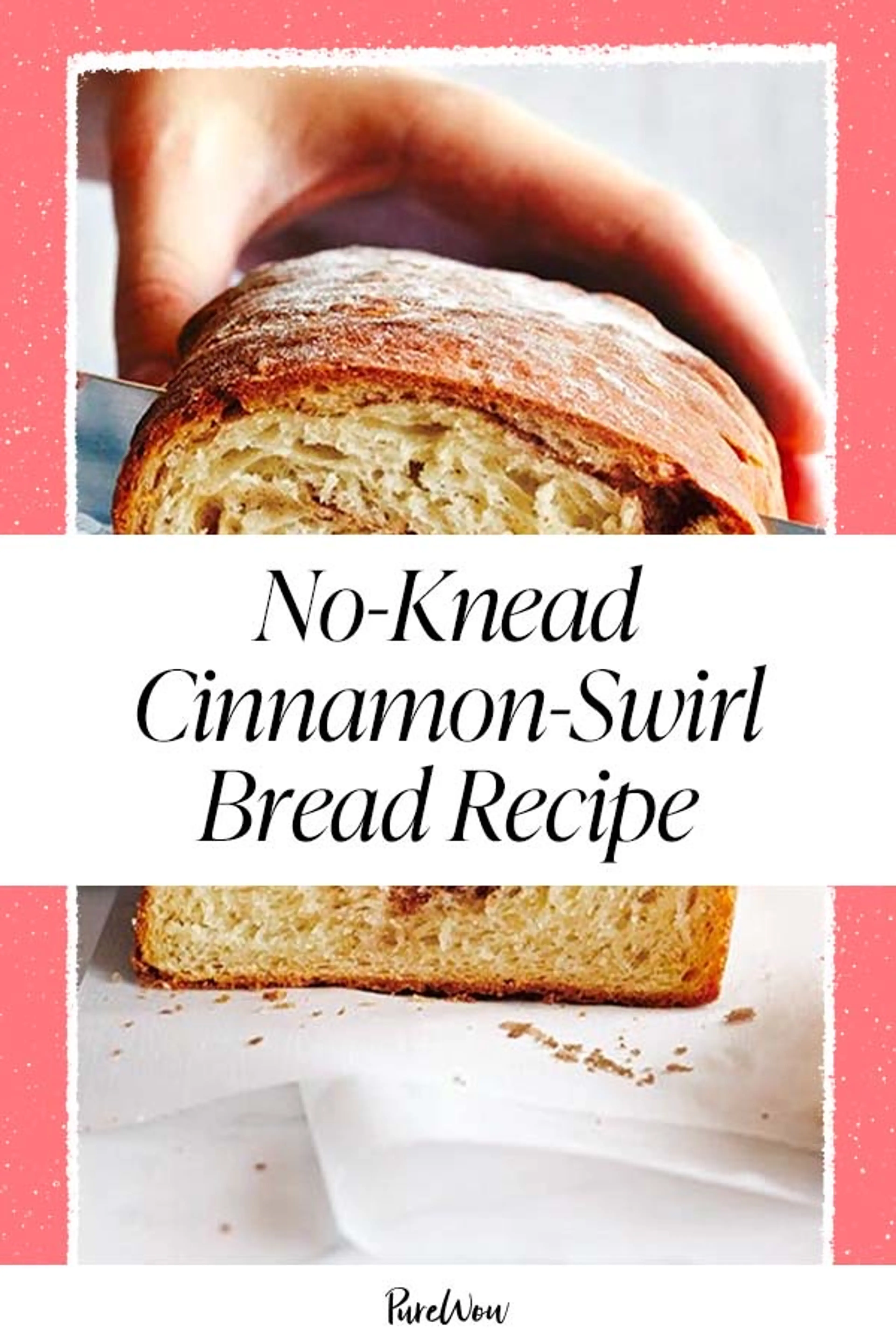 No-knead Cinnamon-swirl Bread