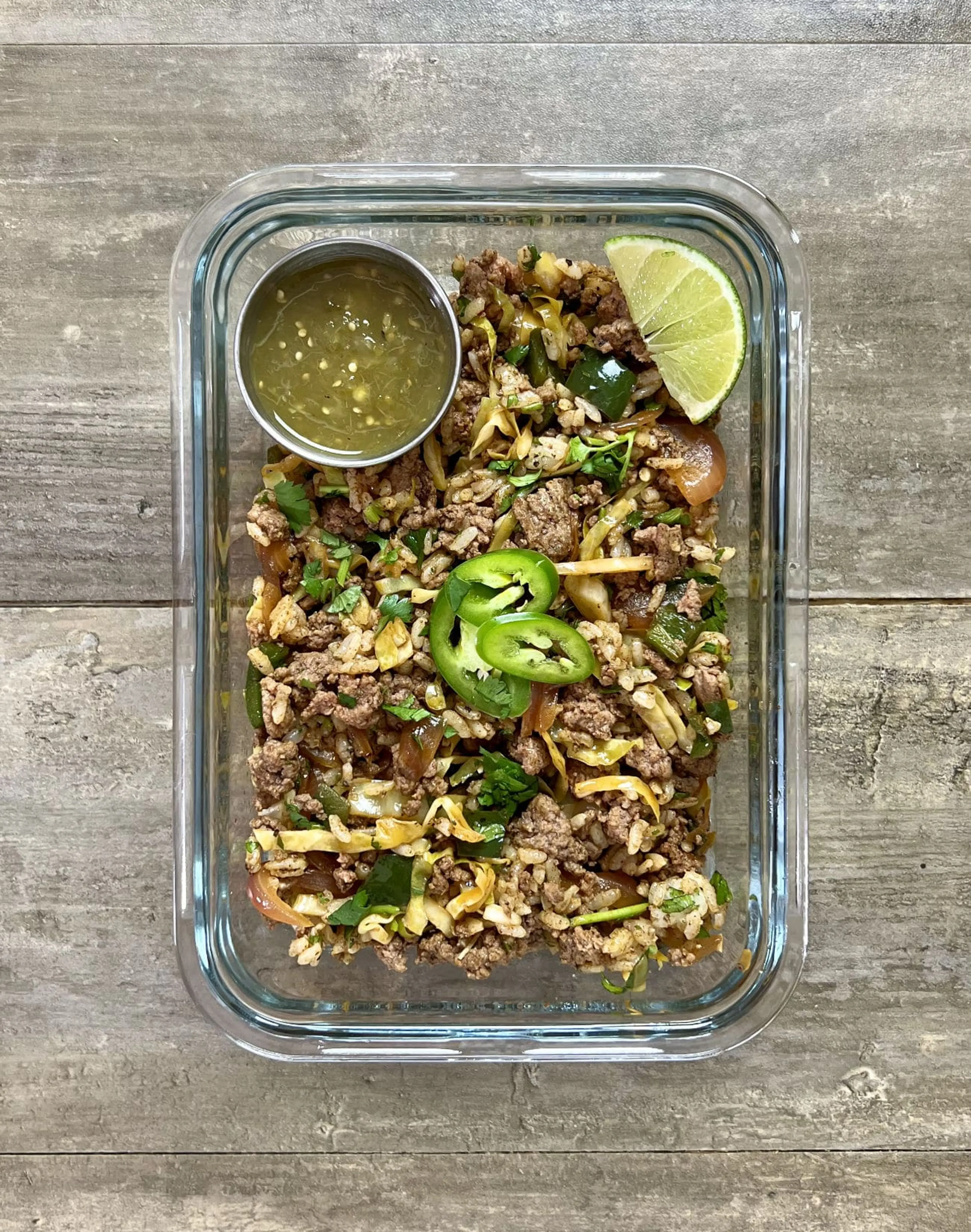 Salsa Verde Beef Bowls