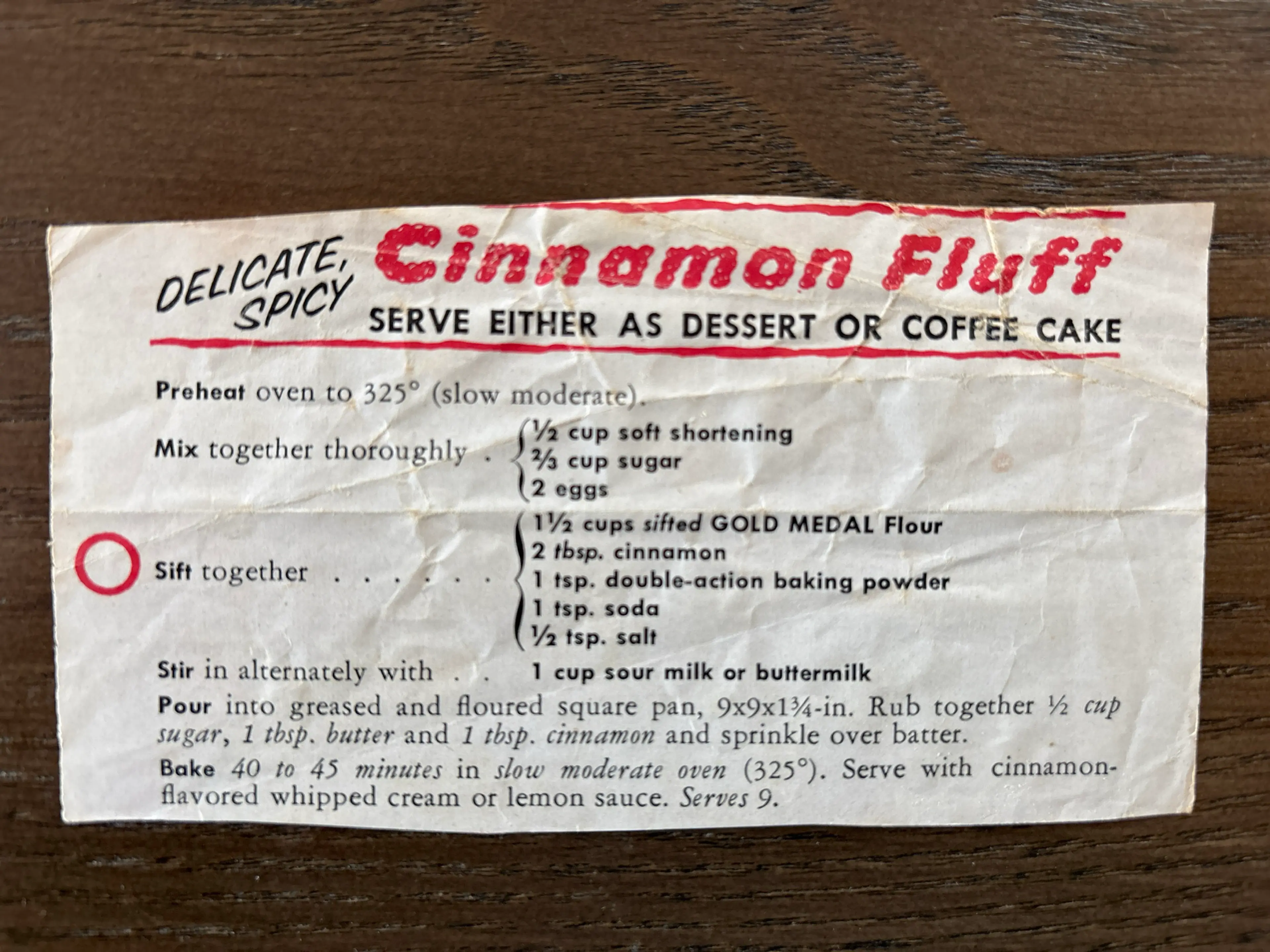 Cinnamon Fluff