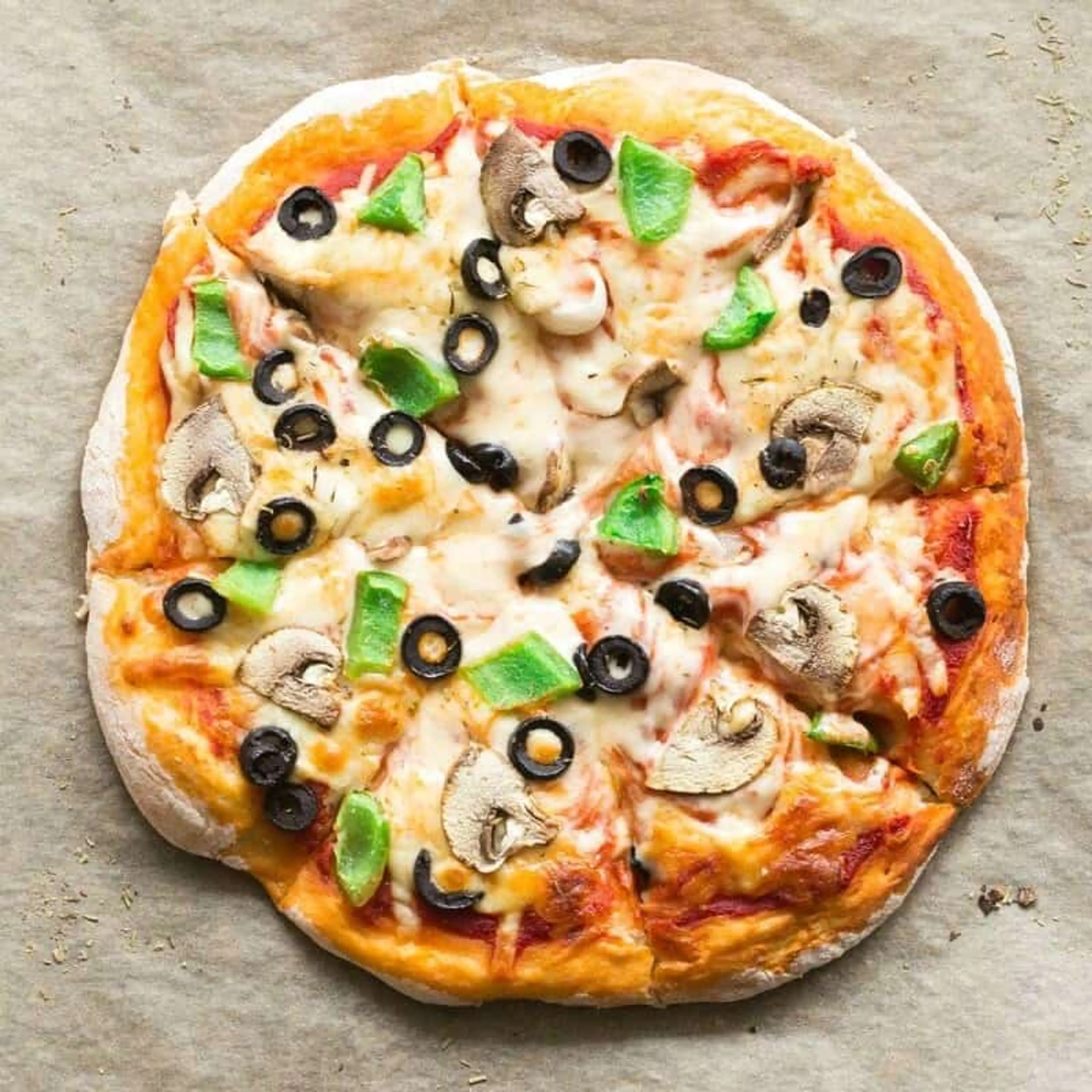 2 Ingredient Dough Pizza Crusts (No yeast!)