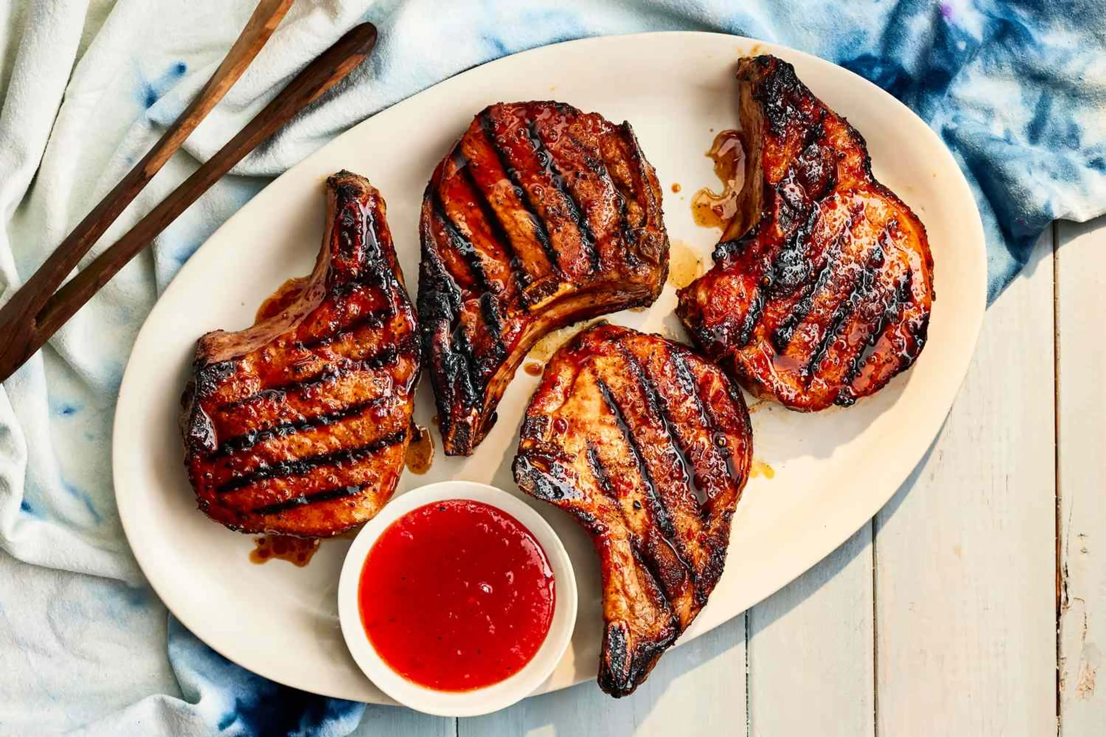 Pepper Jelly-Glazed Pork Chops