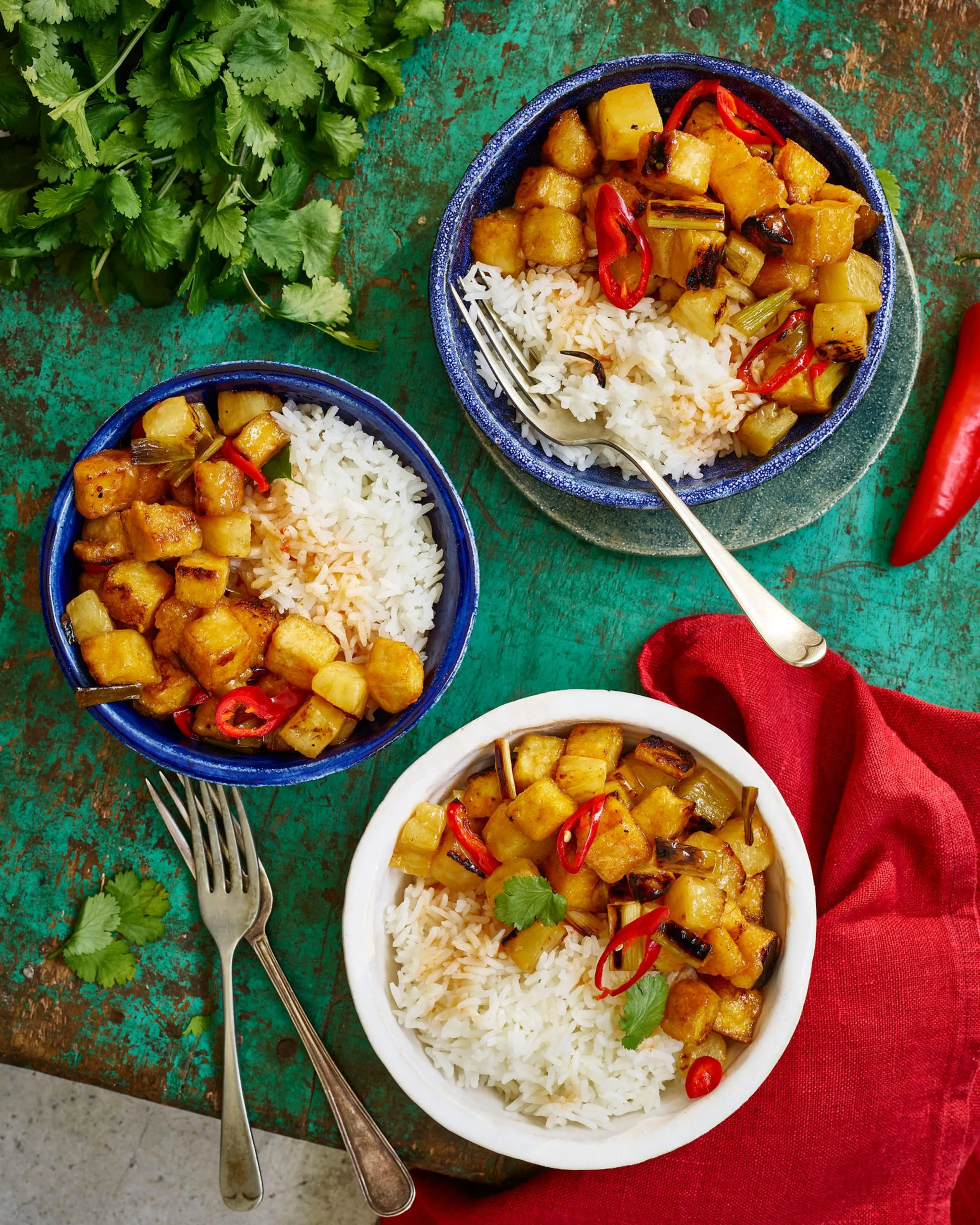 Sweet n' Sour Tofu Pineapple Stir Fry