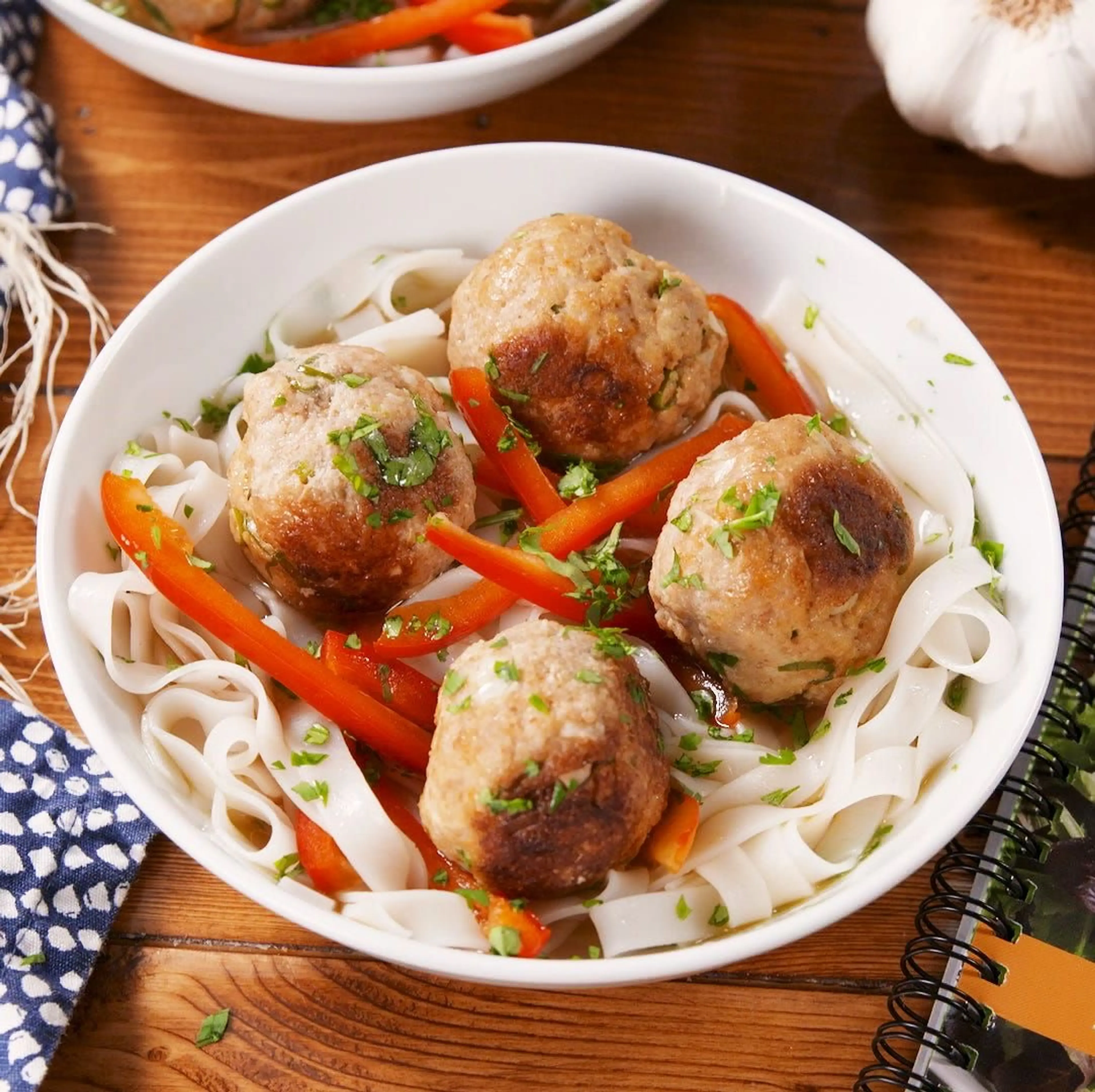 Instant Pot Thai Turkey Meatballs With Rice Noodles