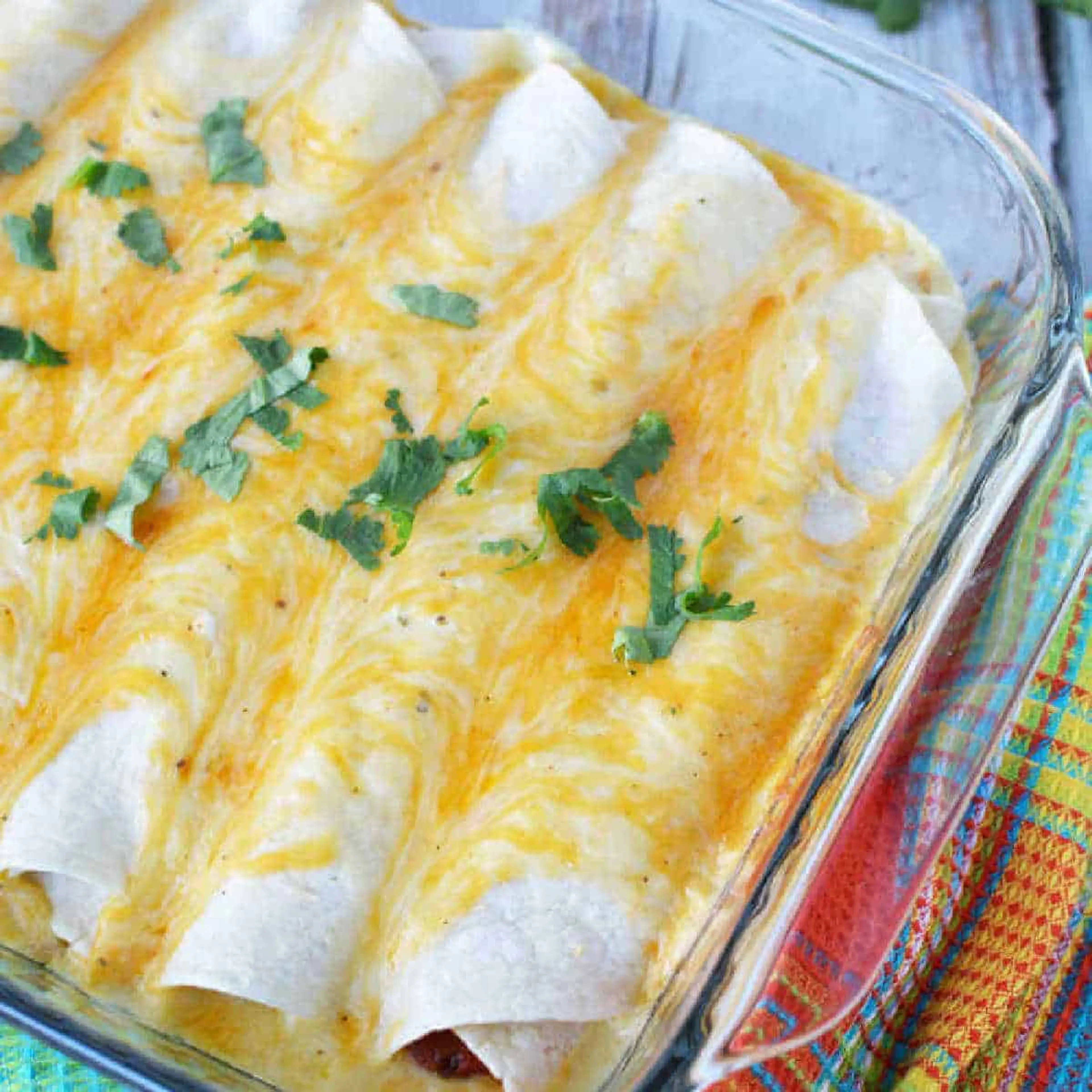 Sour Cream Chicken Enchiladas