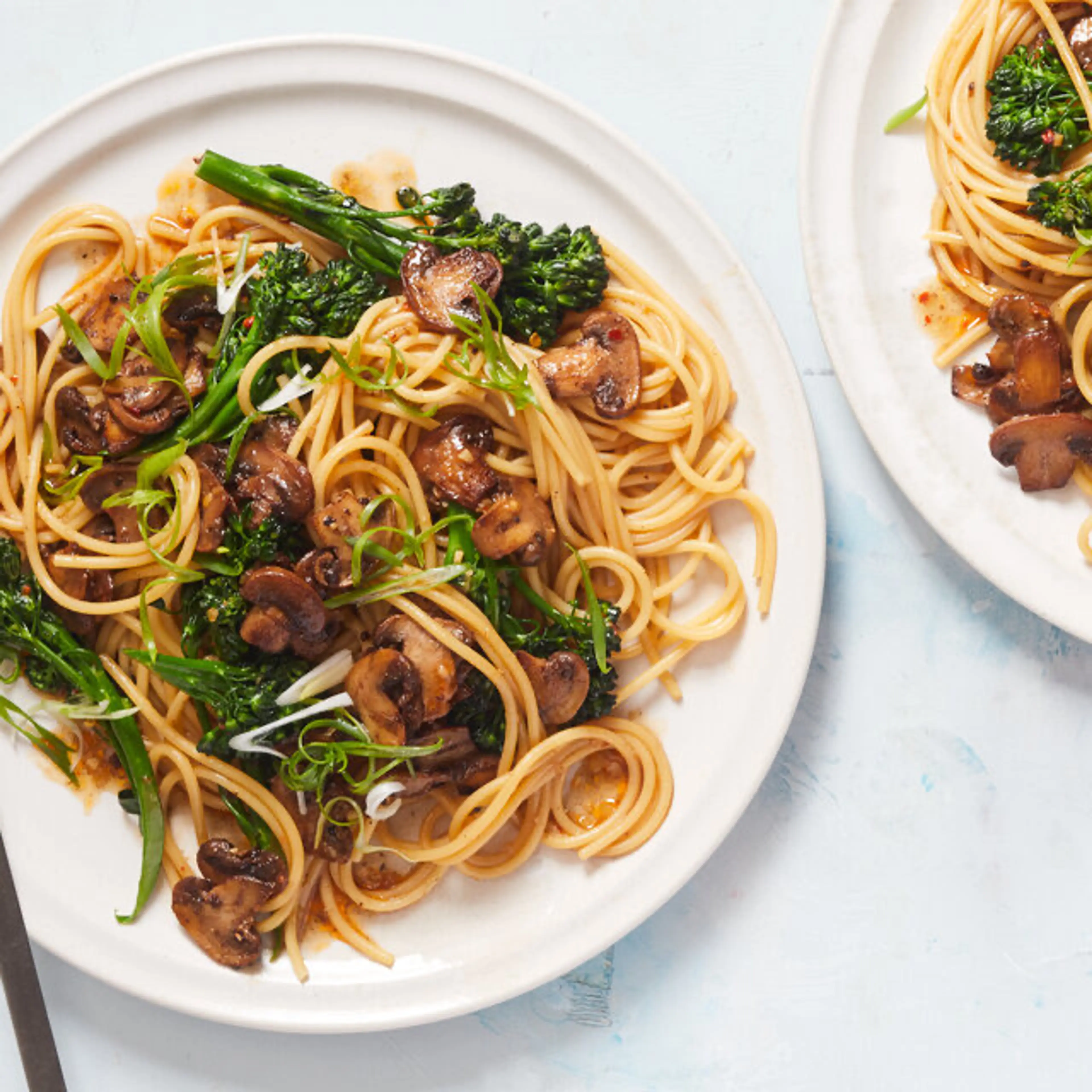 Mushroom Pasta Stir-Fry