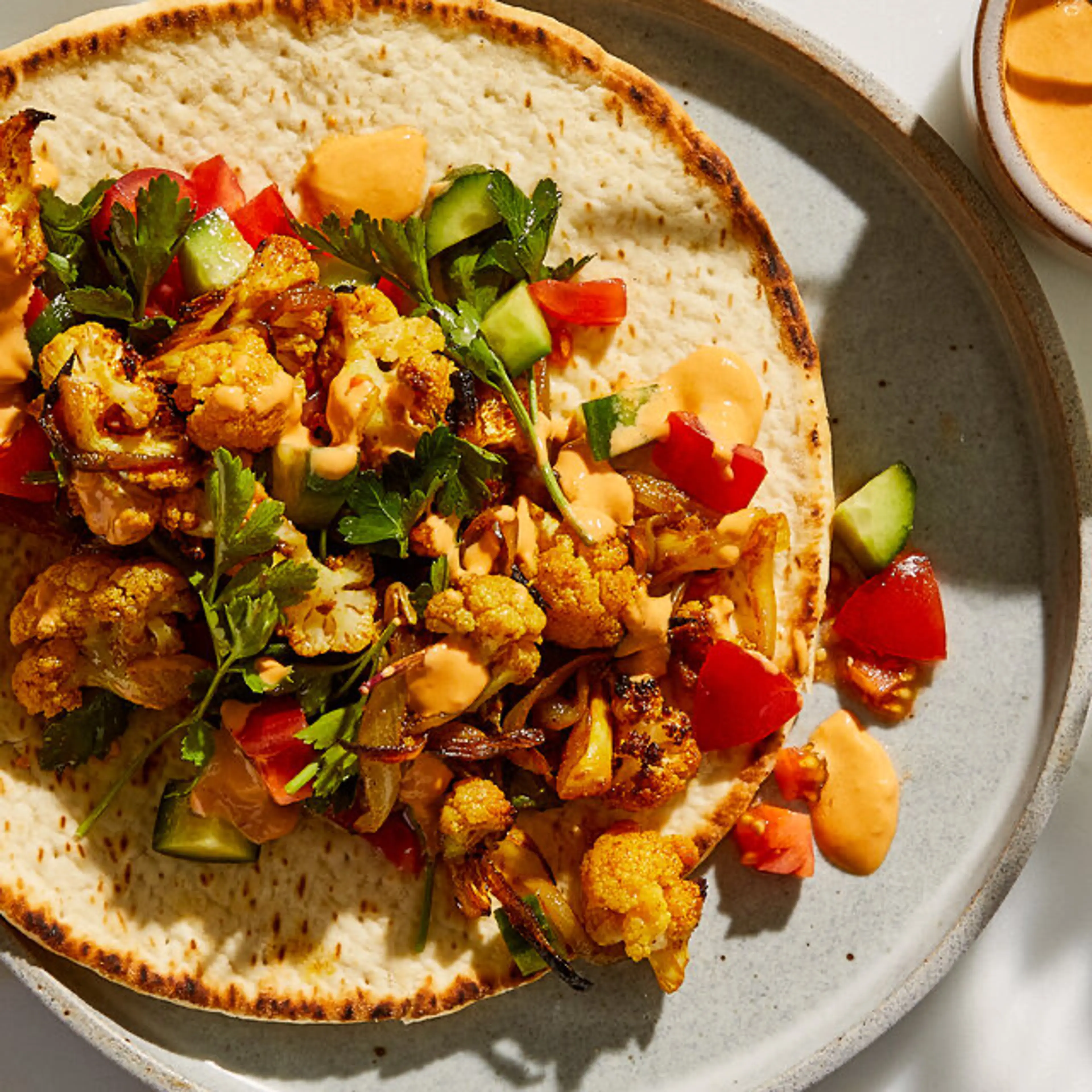 Cauliflower Shawarma With Spicy Tahini