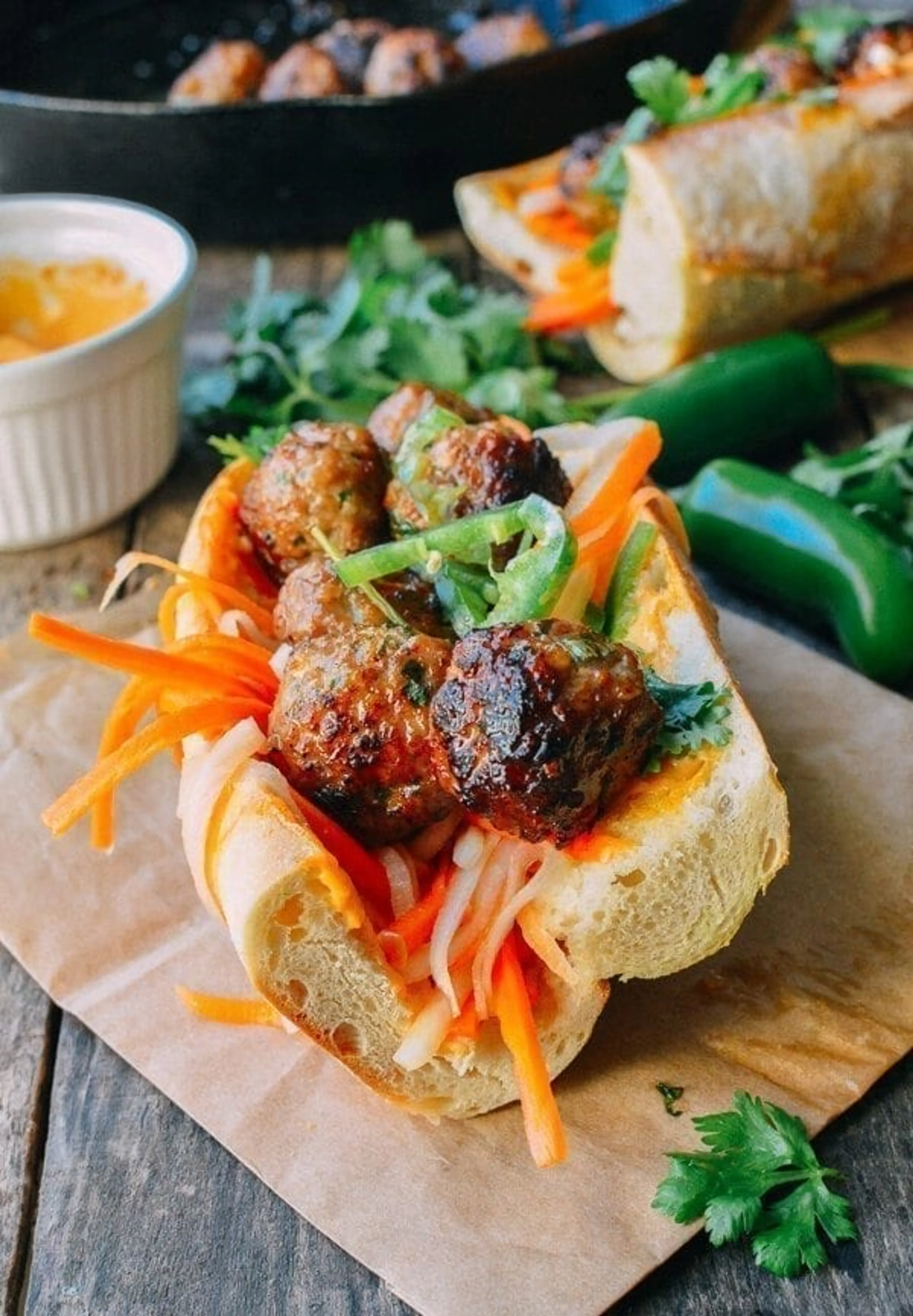 Meatball Banh Mi