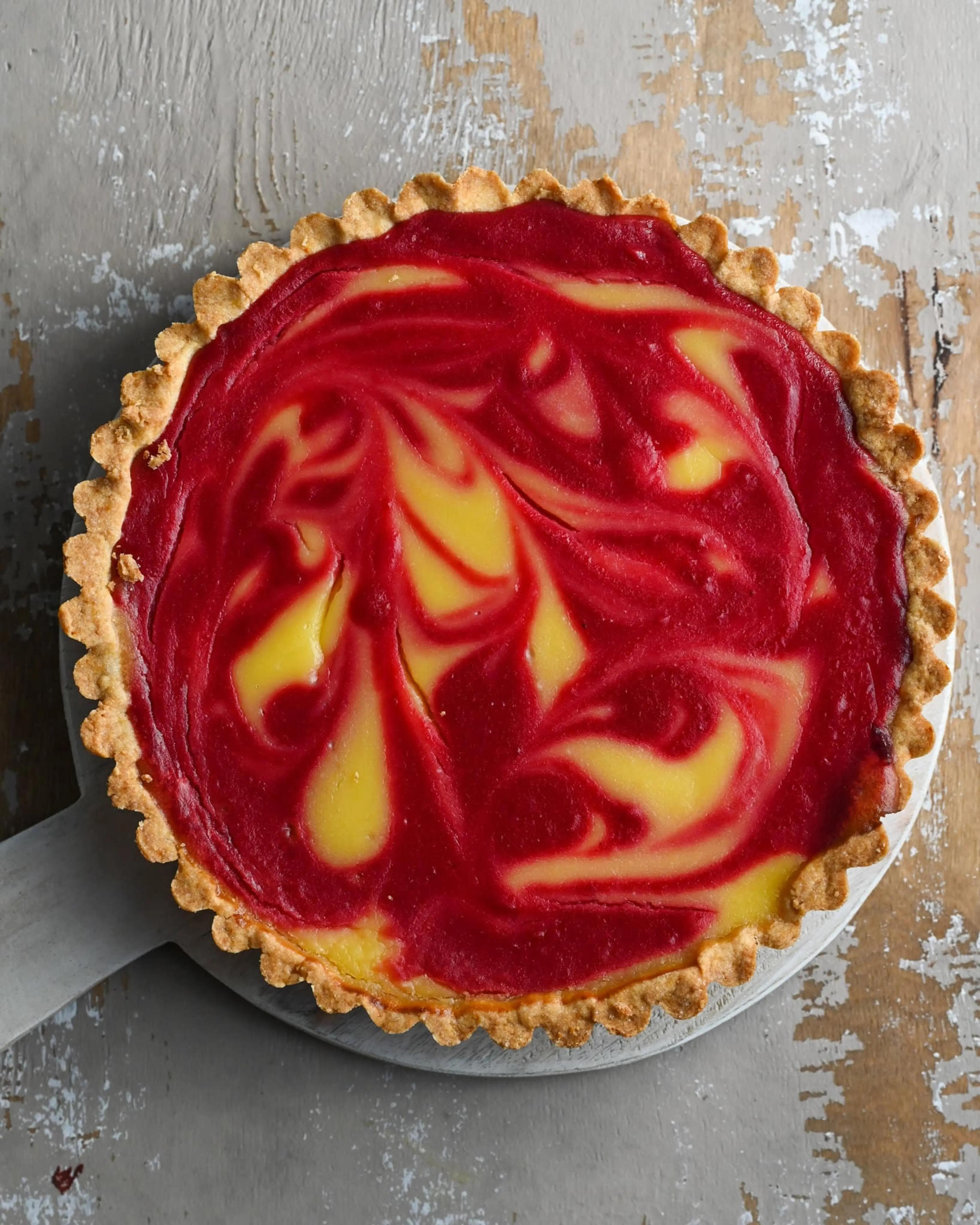 Orange Cranberry & Lemon Tart