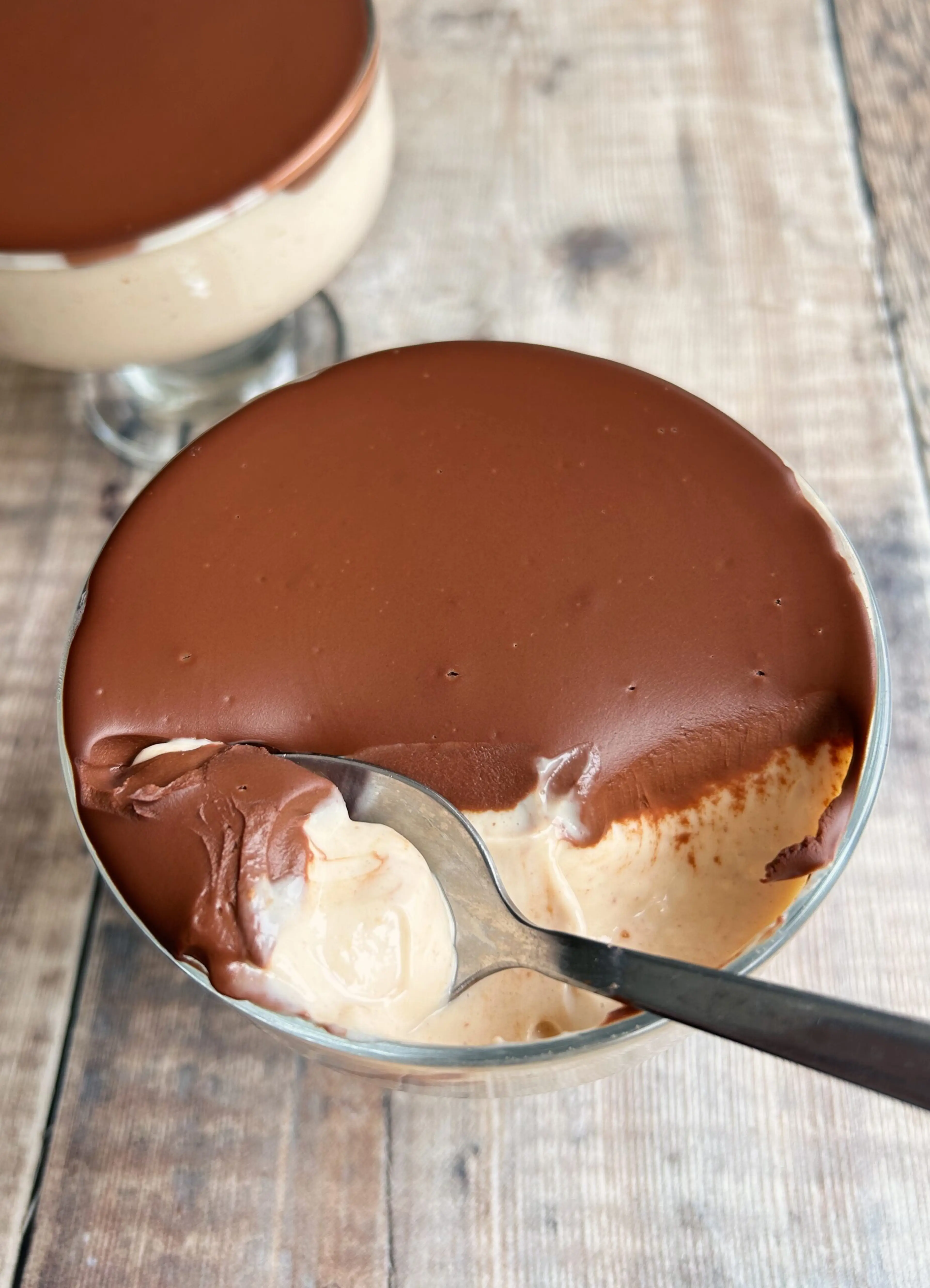 Vegan Peanut Butter Mousse (with a Chocolate Ganache!)