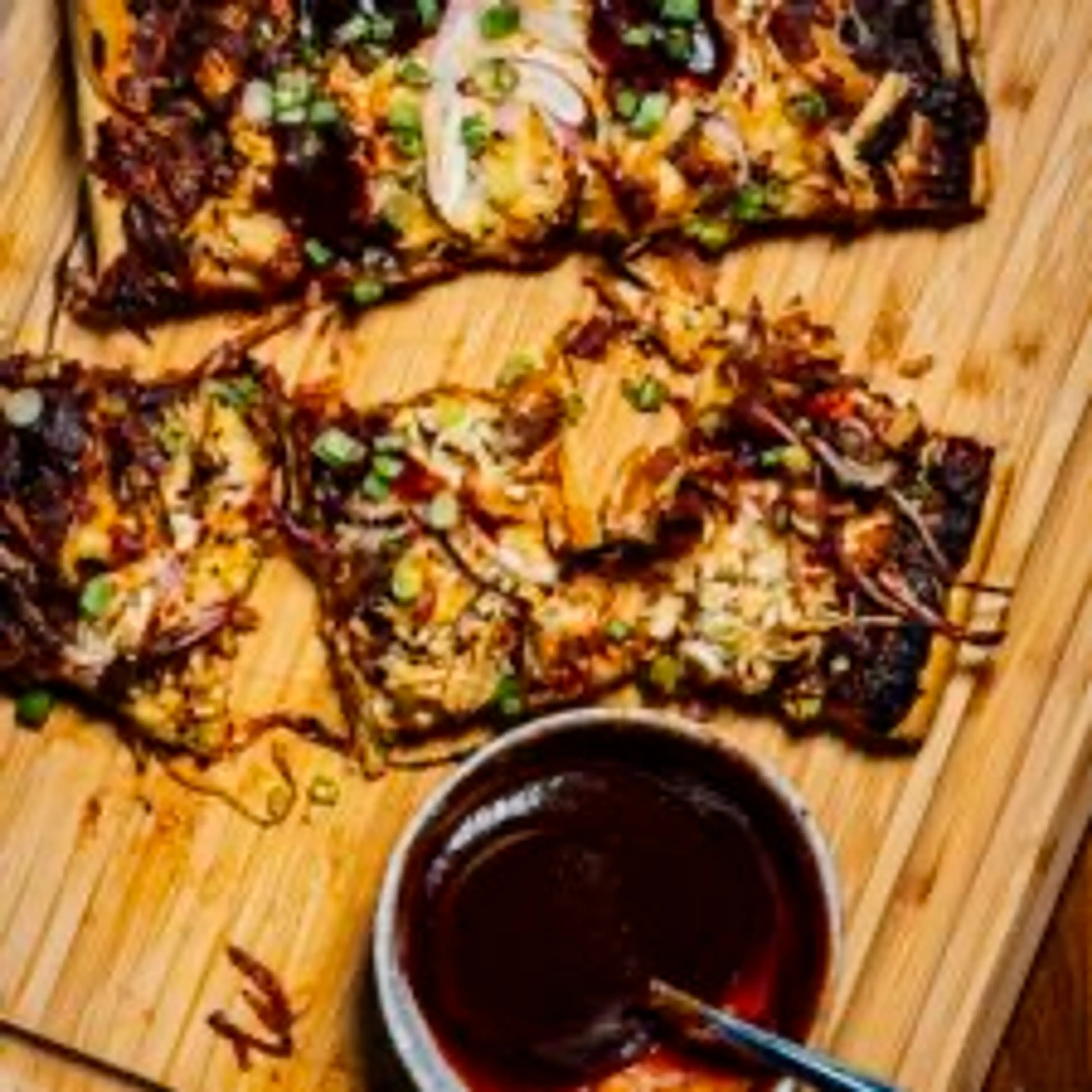 Double Onion Barbecue Sheet Pan Pizza