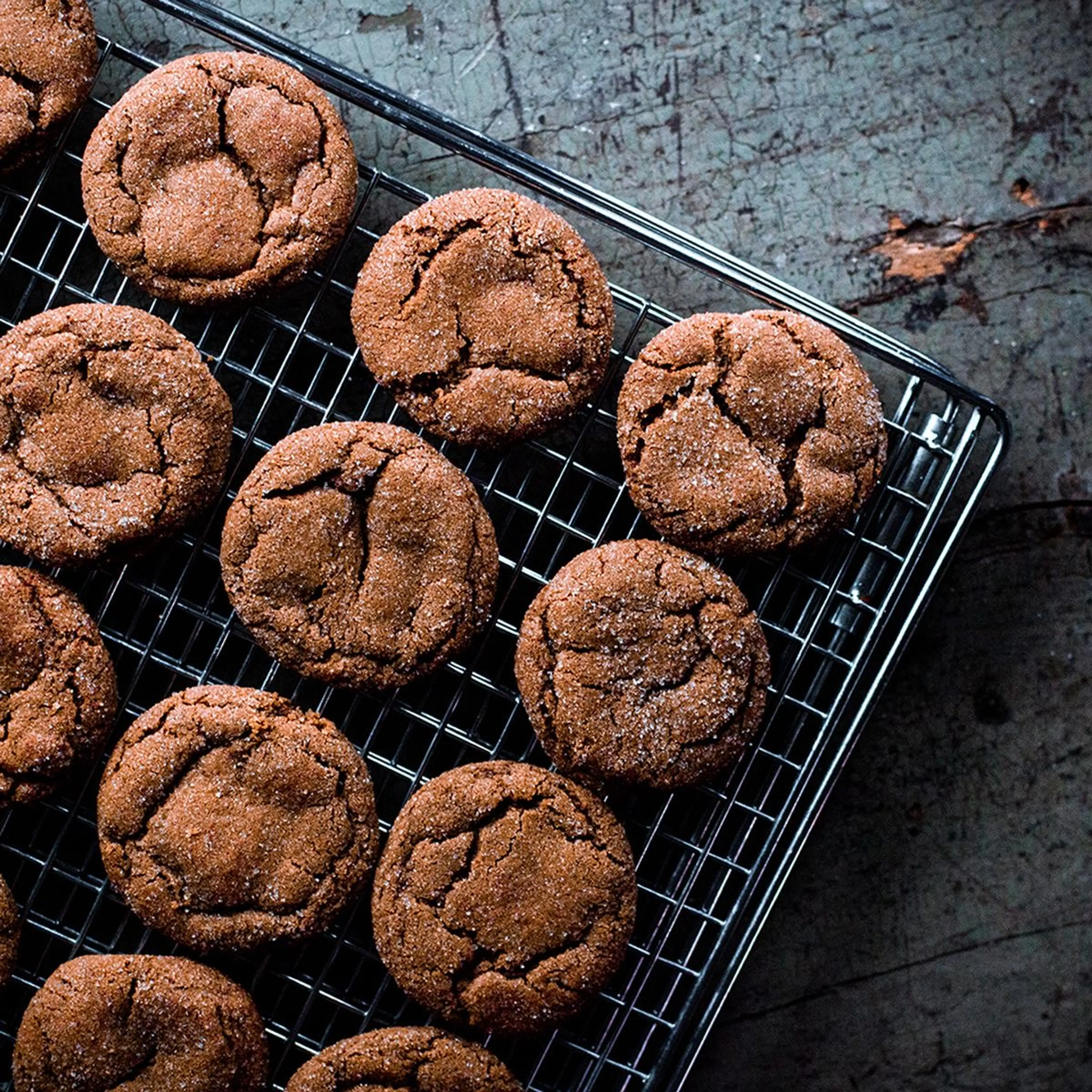 Smoky Cardamom Ginger-Molasses Cookies