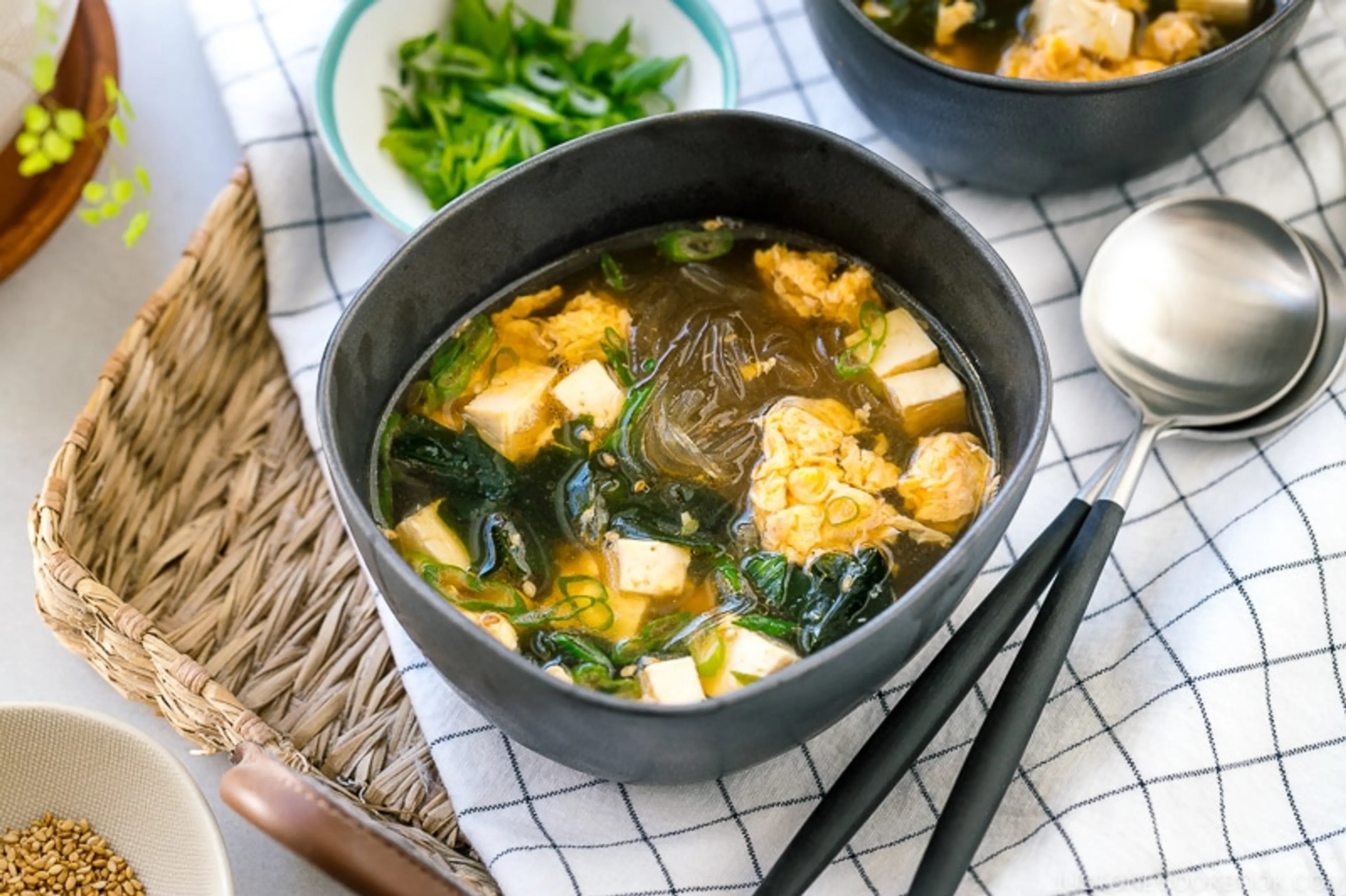 Japanese Glass Noodle Soup (Harusame Soup)