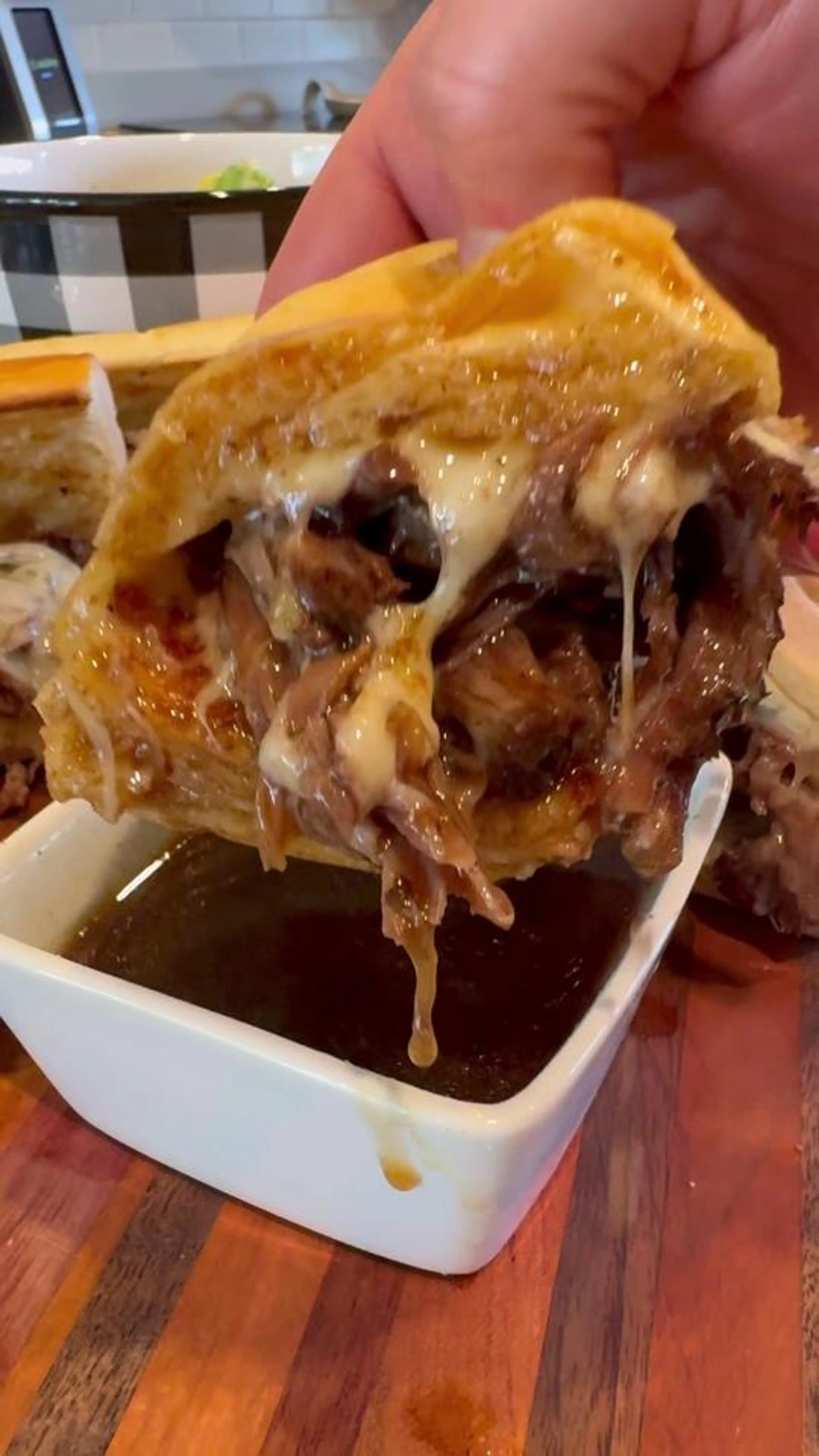 Crockpot French Dip Sandwiches