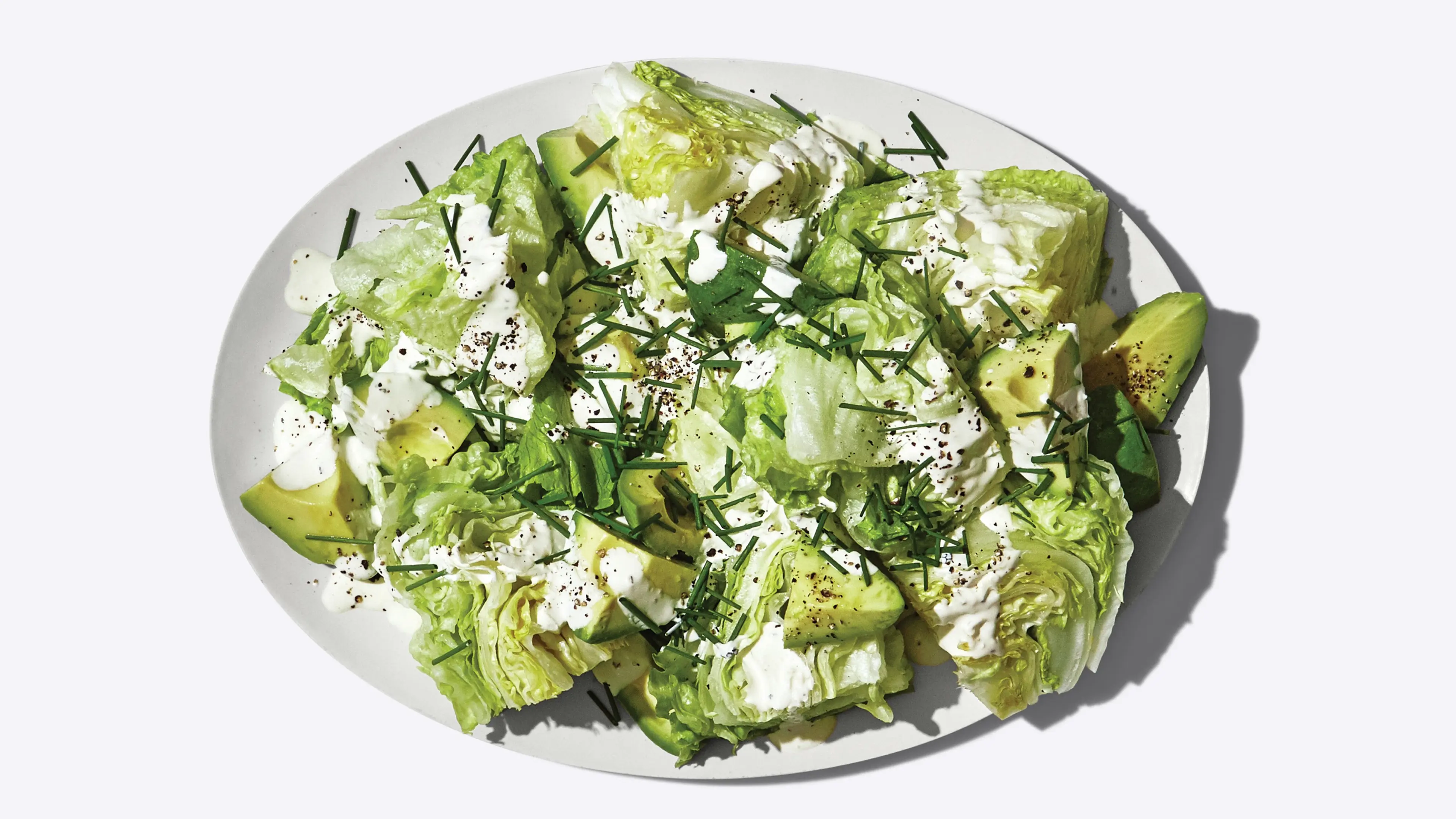 Little Wedge Salad with Sour Cream Dressing