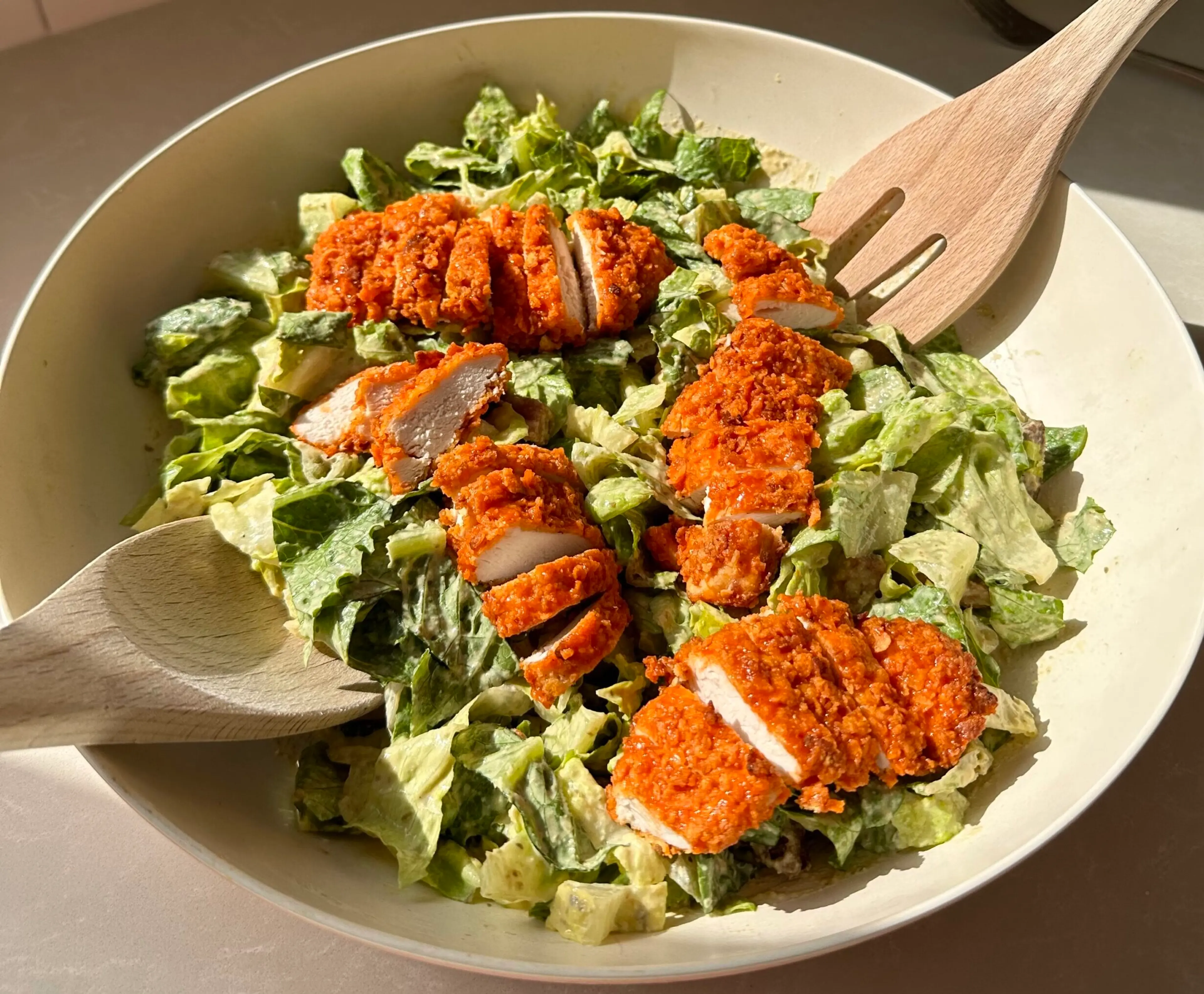 Buffalo Chicken Caesar Salad