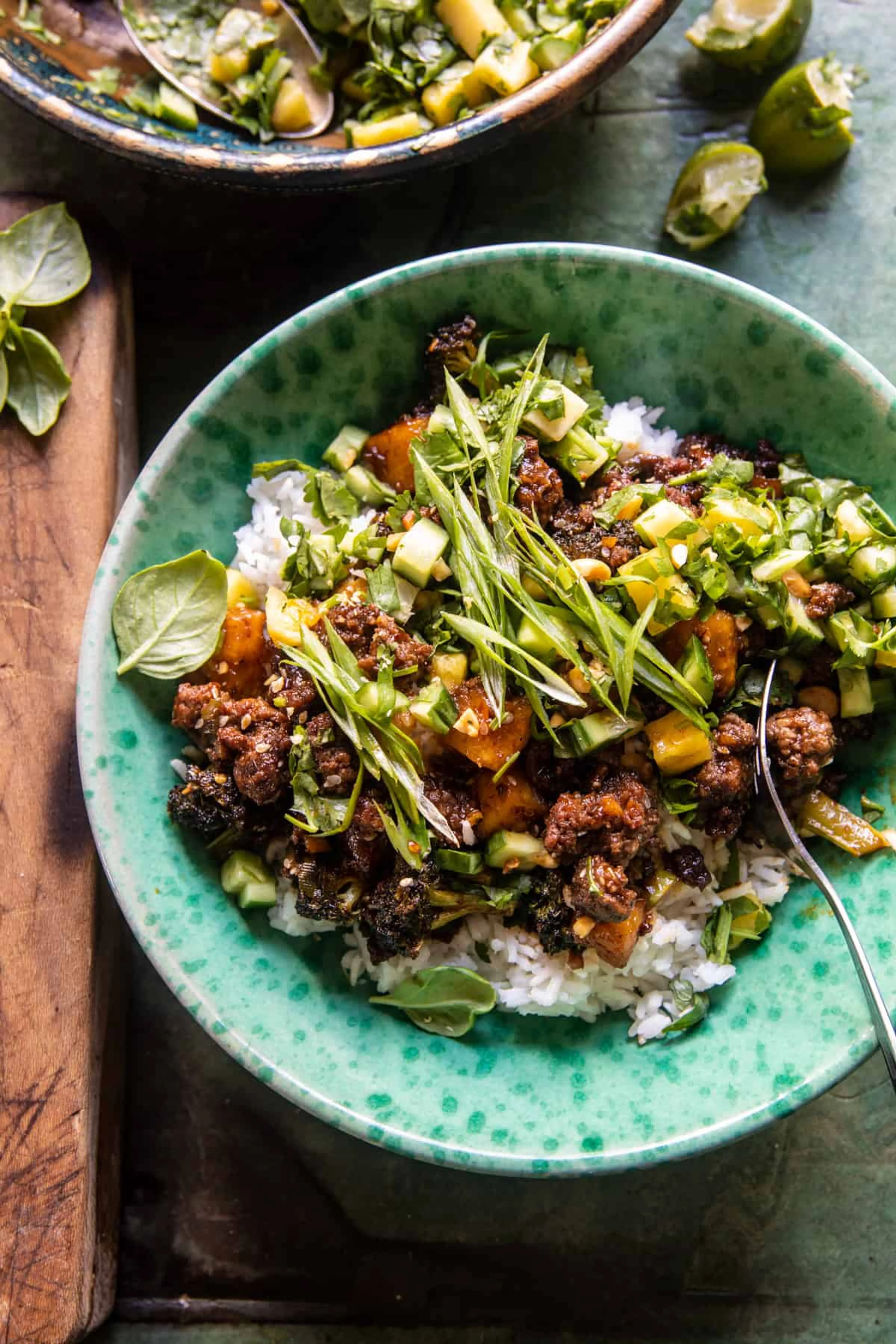 Sticky Ginger Sesame Pineapple Beef