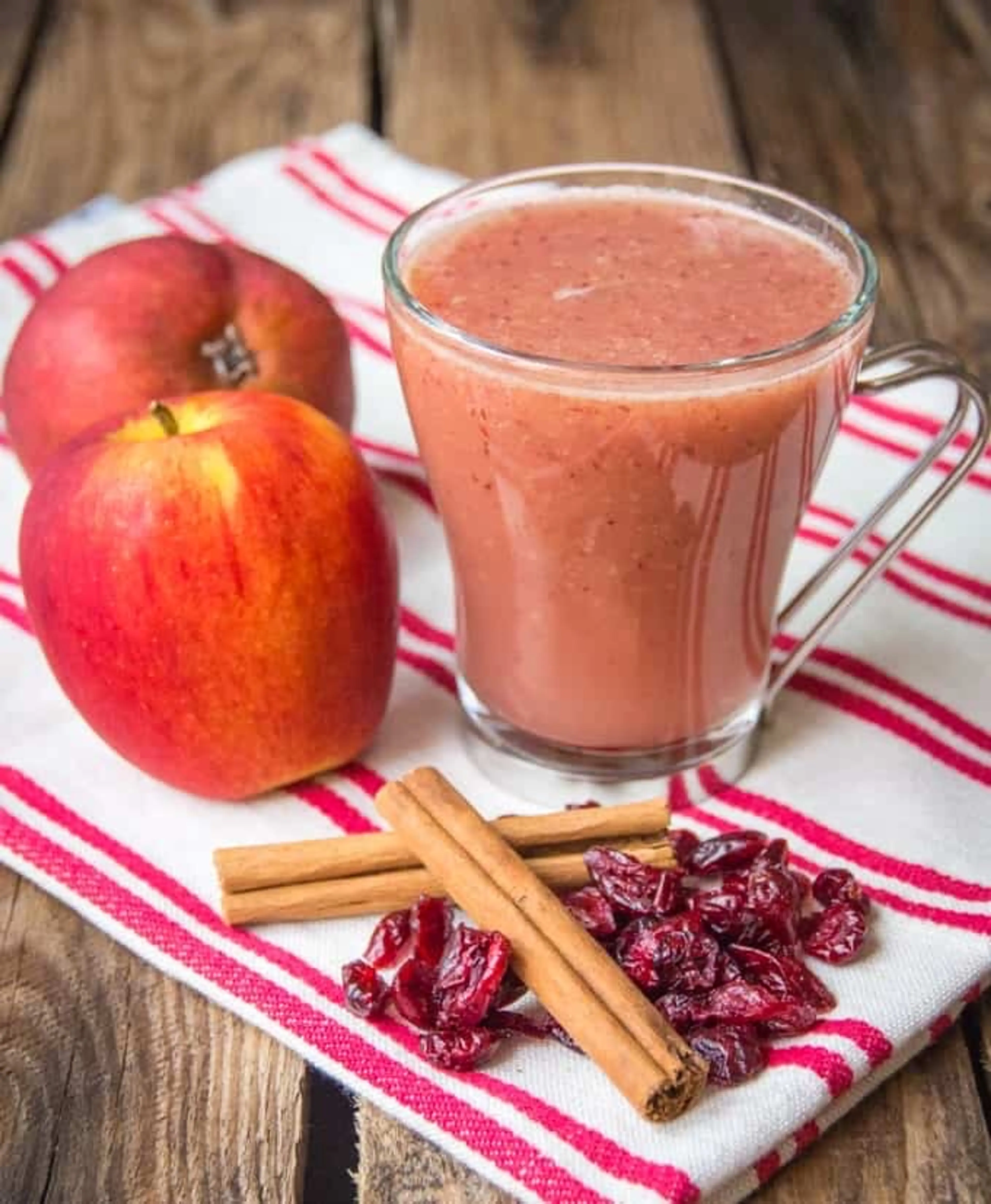 Cranberry and Apple Hot Smoothie