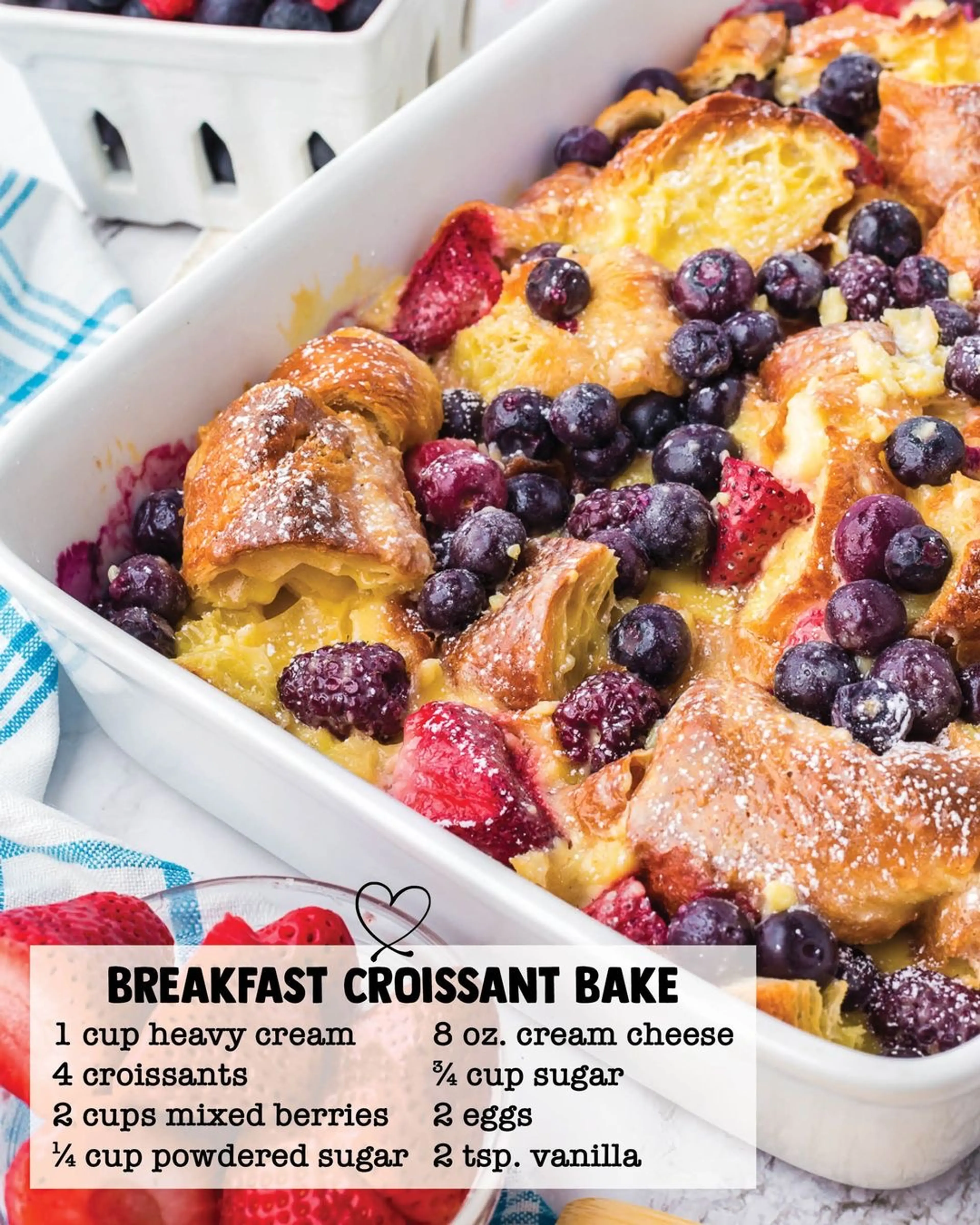 This Delicious Make-ahead Berry Croissant Bake Recipe Is Per