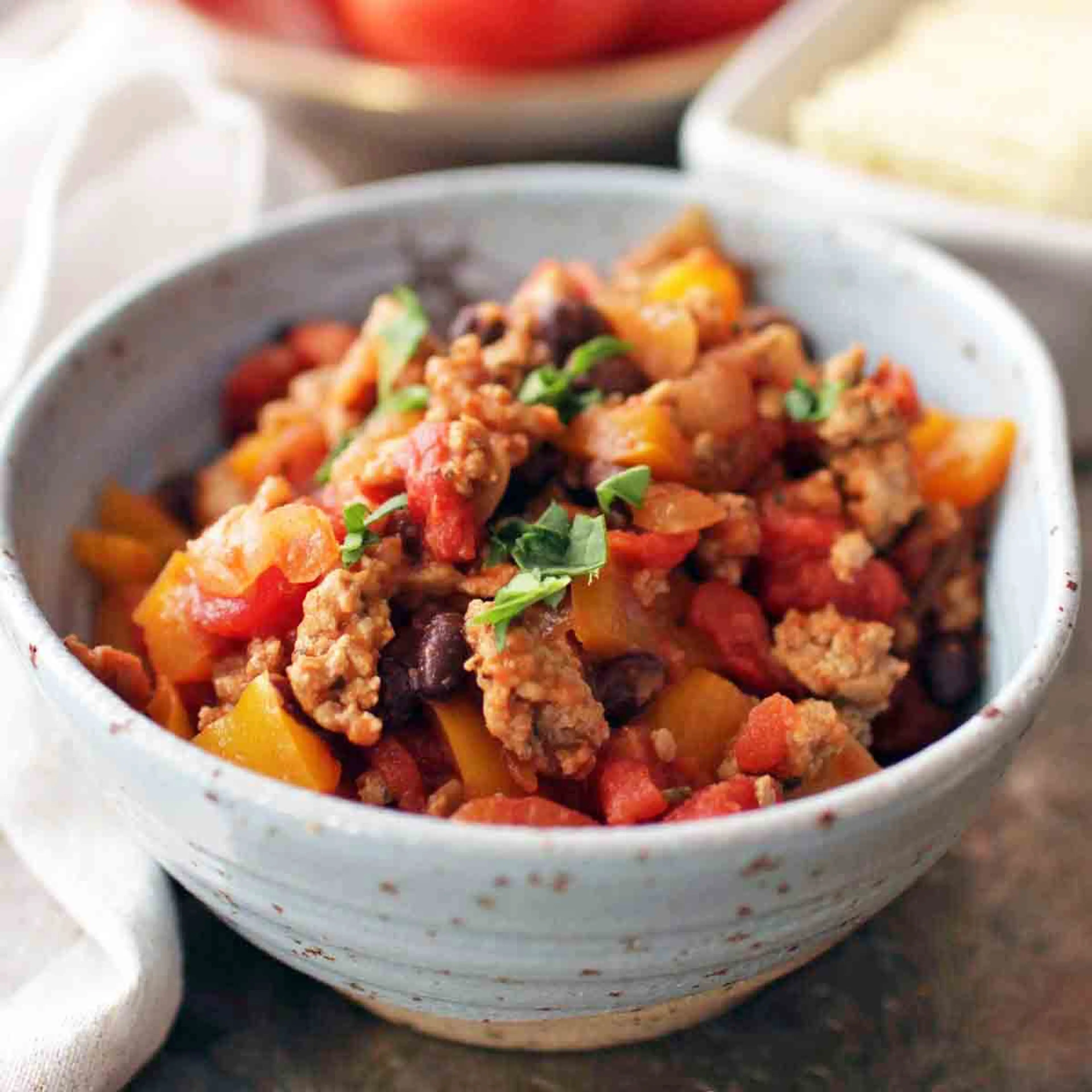 Healthy Turkey Chili For One