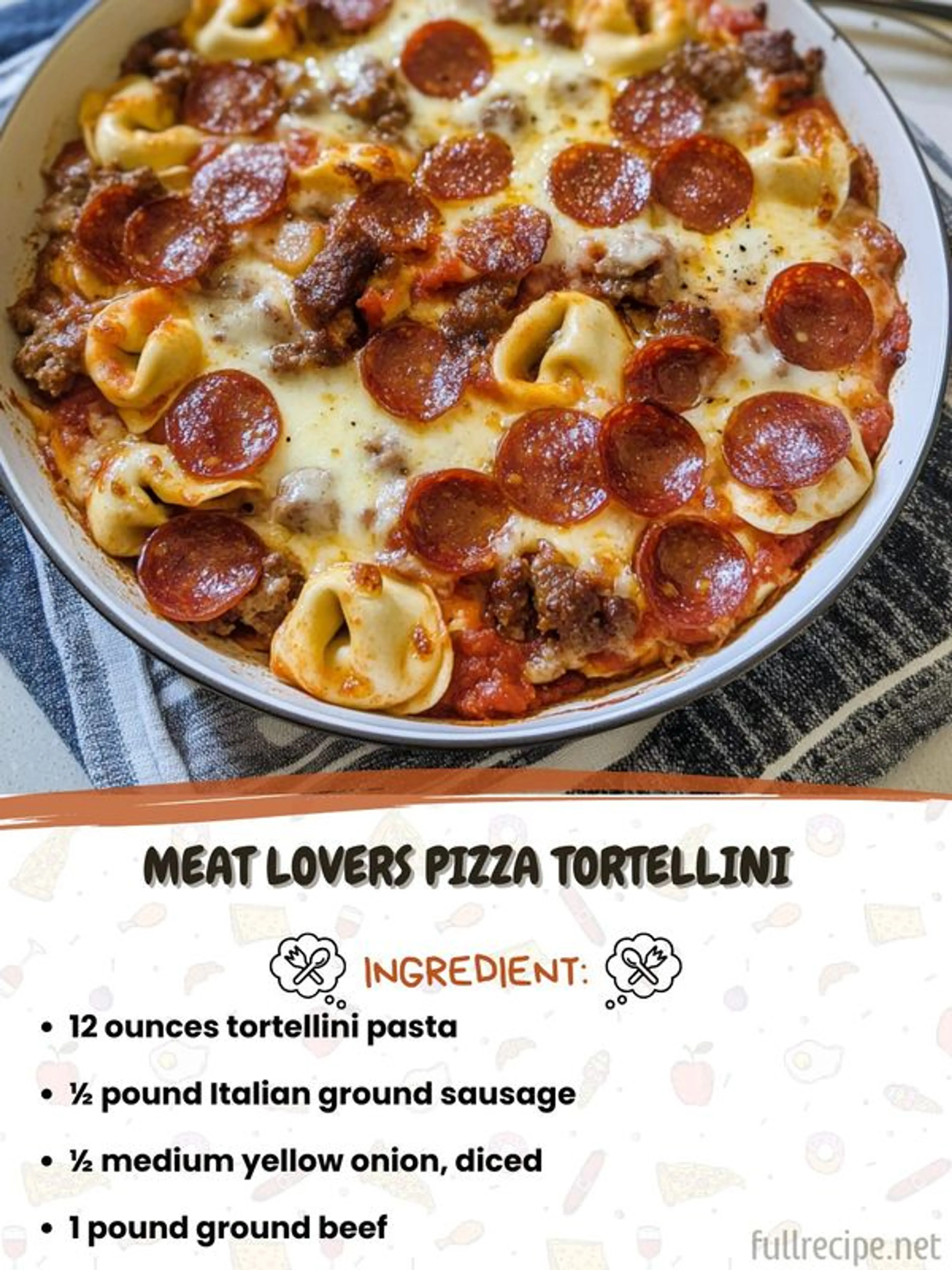 Meat Lovers Pizza Tortellini
