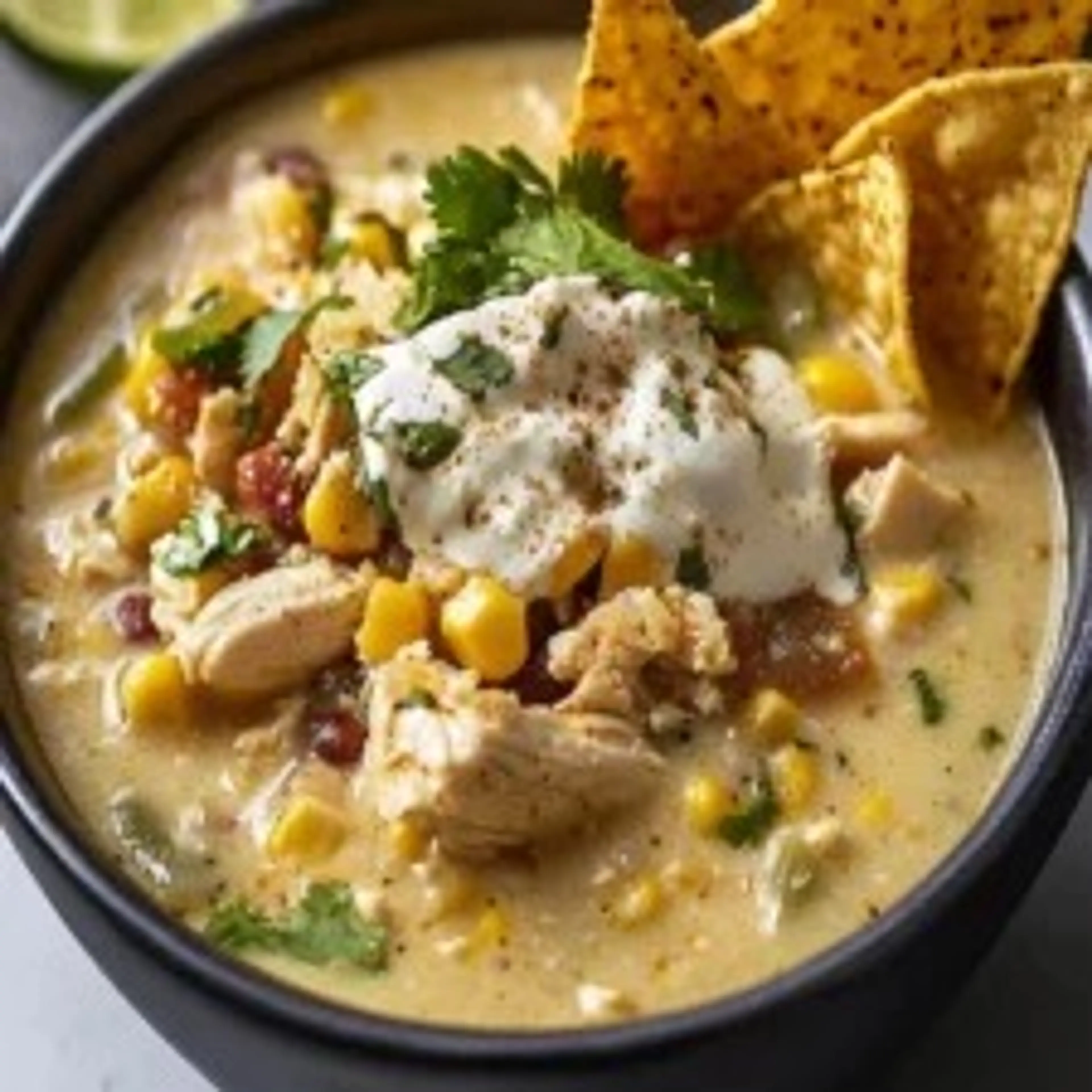 Mexican Street Corn White Chicken Chili - Easy & Creamy Reci