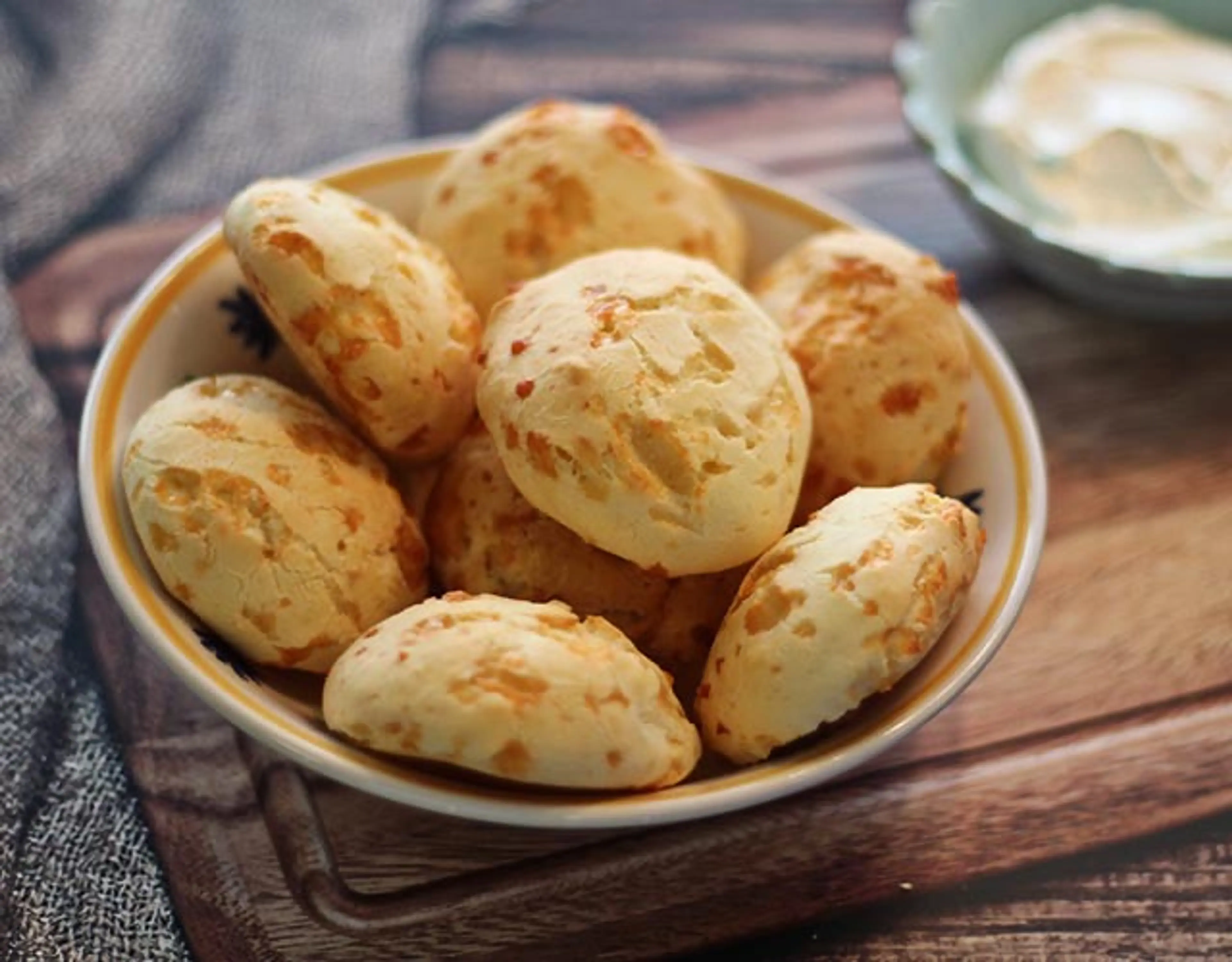 Brazilian Cheese Rolls with Green Butter