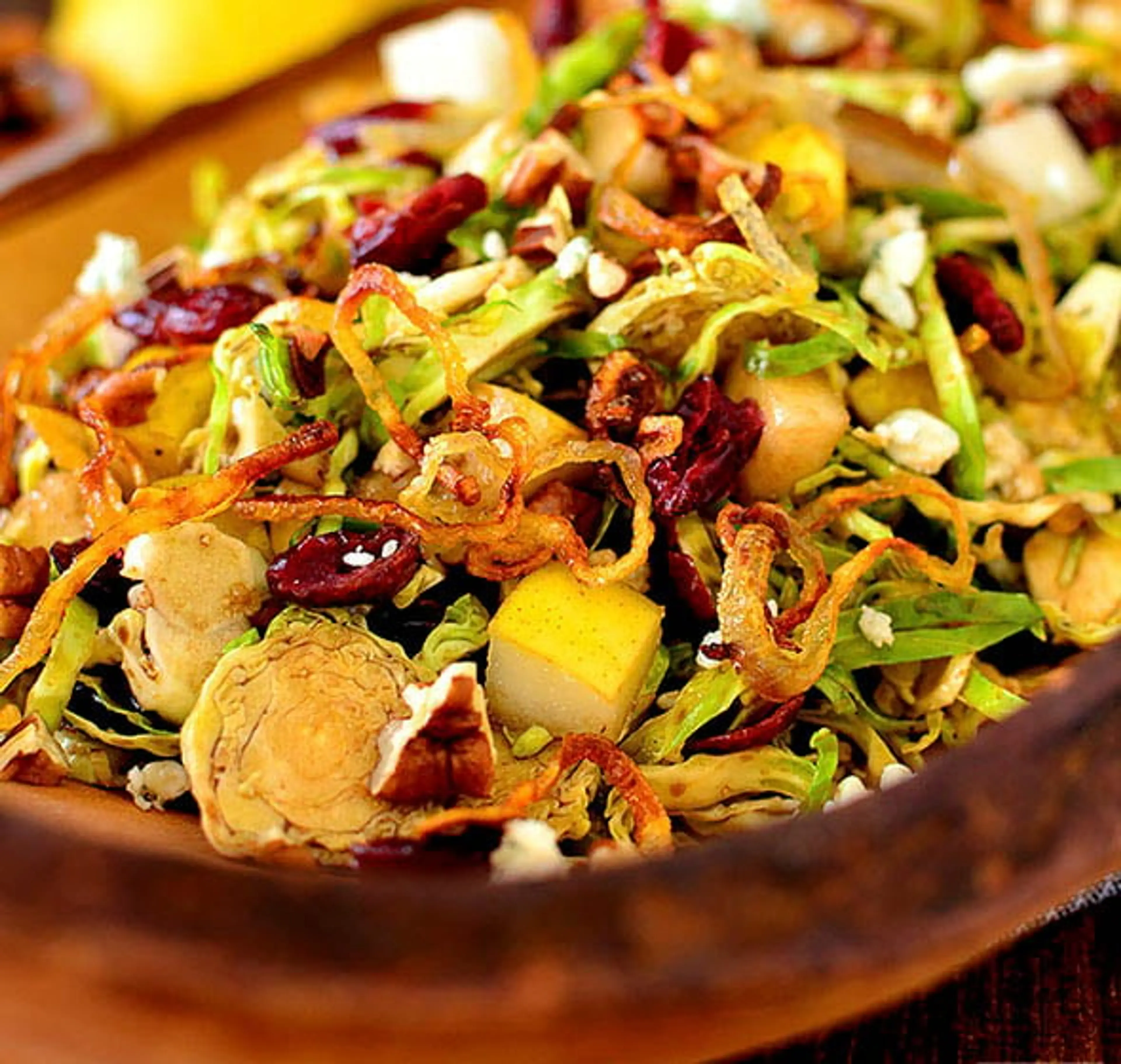 Shredded Brussels Sprouts Salad