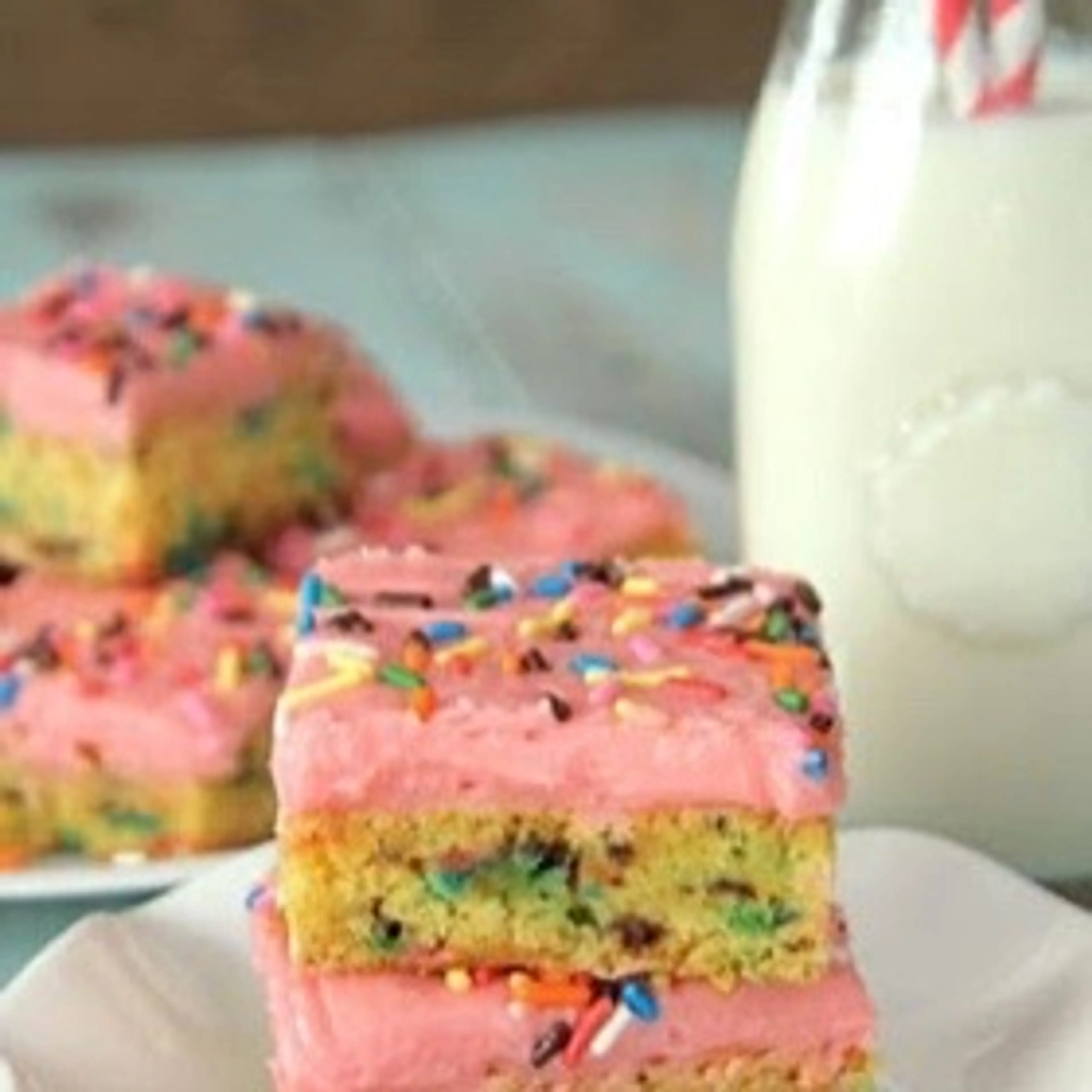 Cake Batter Blondies