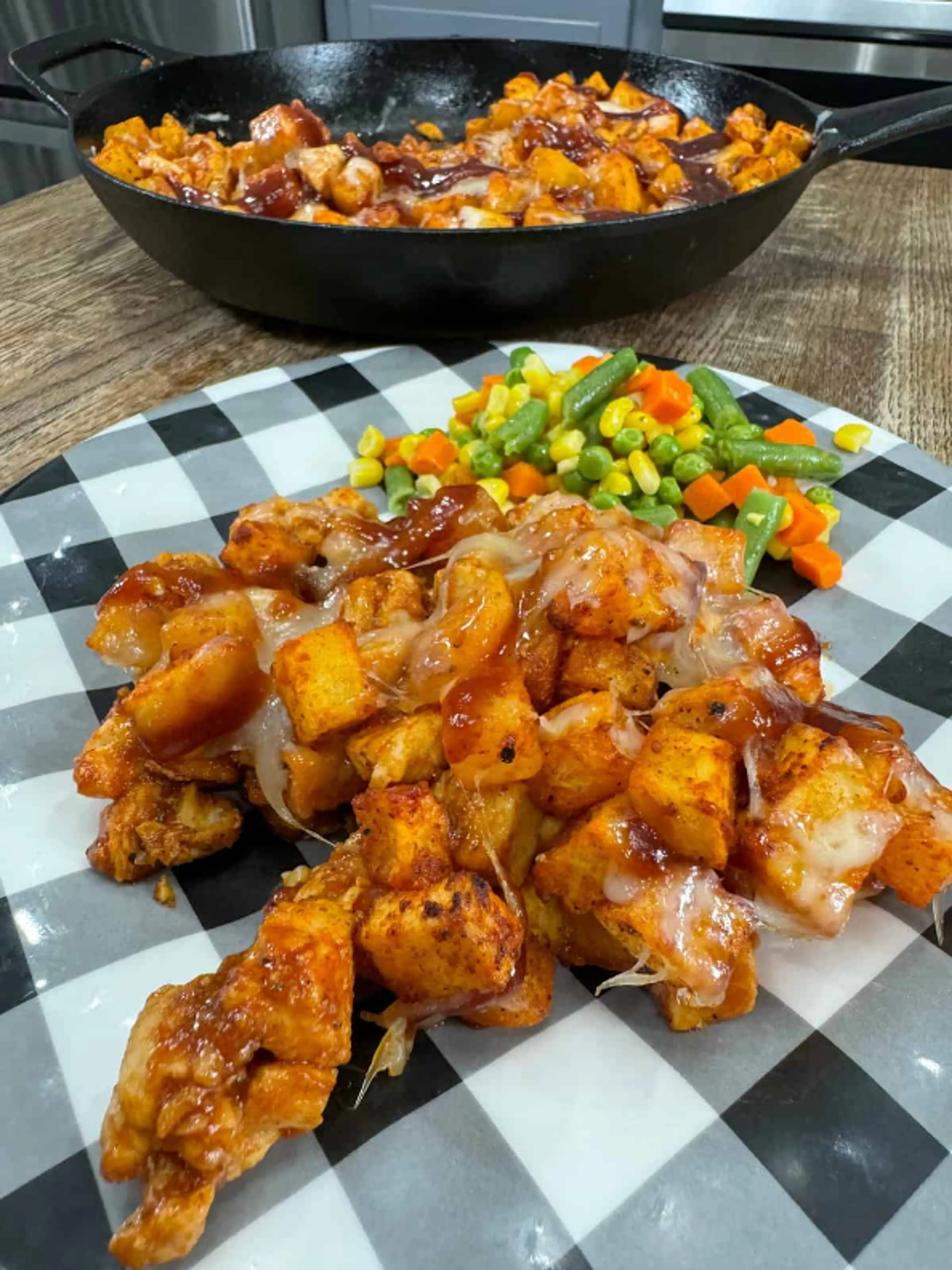 BBQ Chicken Potato Skillet